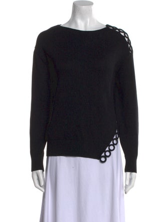 Dries Van Noten Bateau Neckline Long Sleeve Sweatshirt