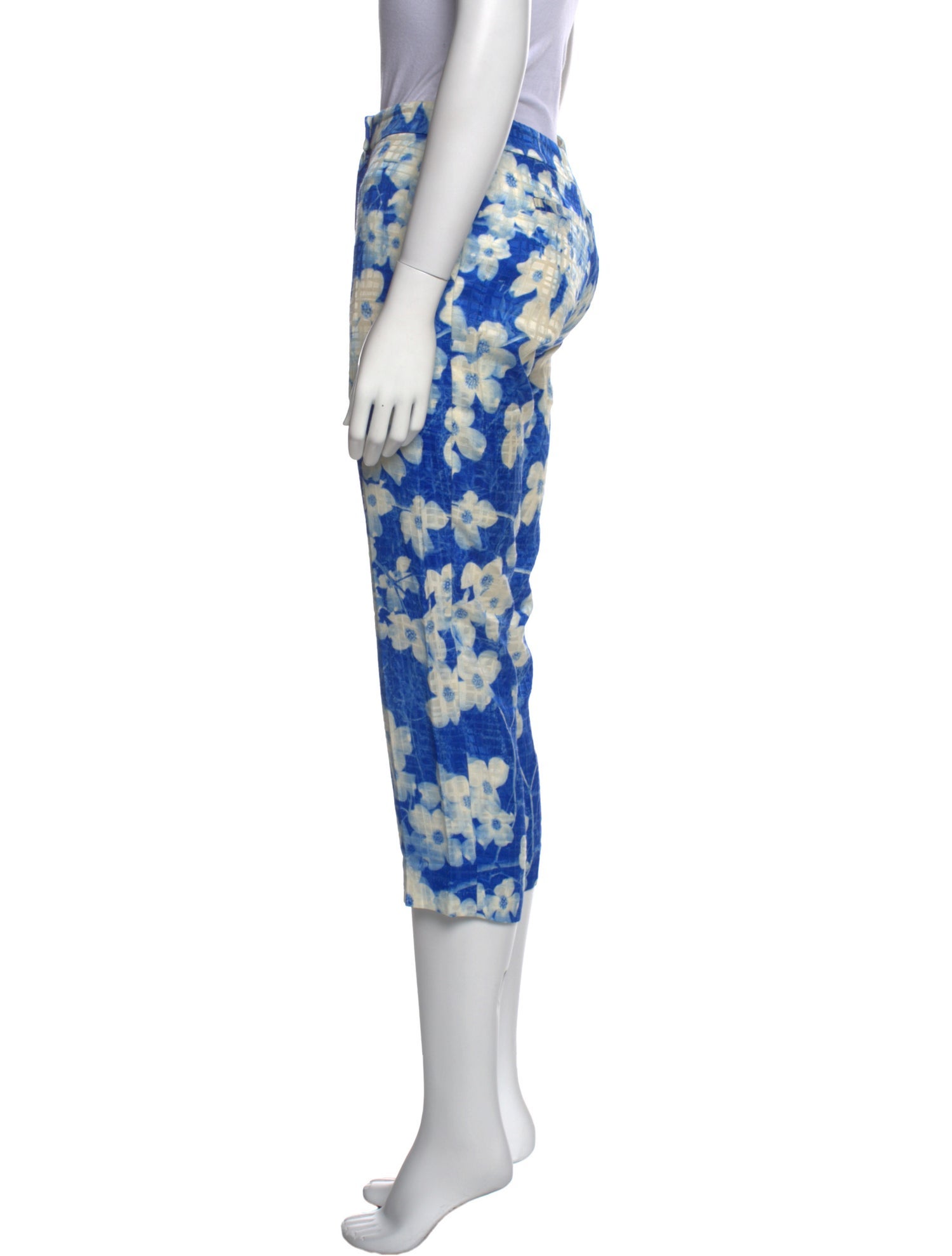 Dries Van Noten Floral Print Straight Leg Pants