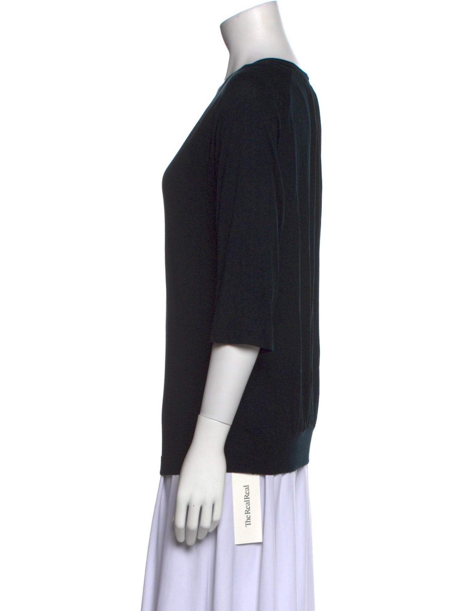 Dries Van Noten V-Neck Three-Quarter Sleeve T-Shirt