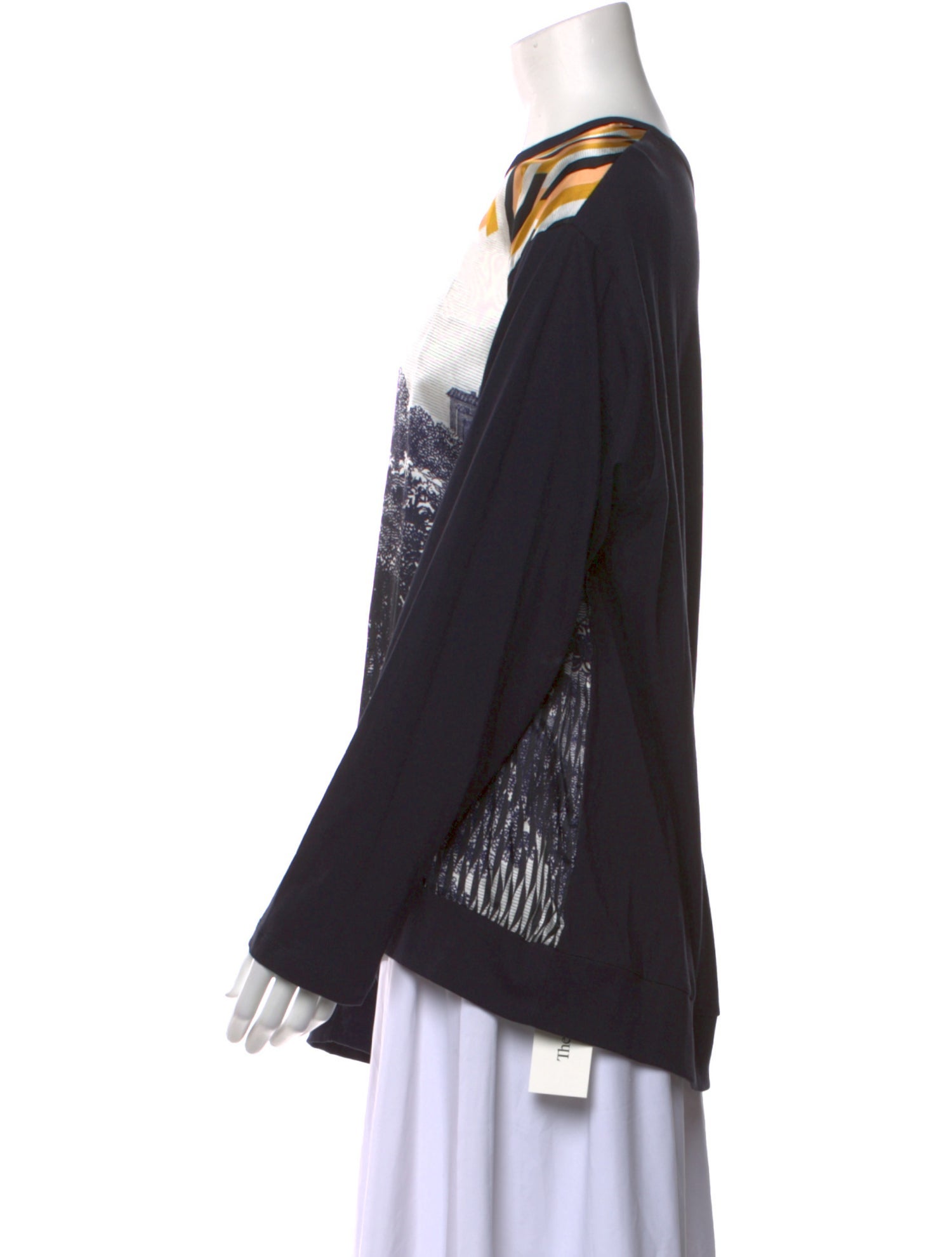 Dries Van Noten Printed Bateau Neckline Sweatshirt