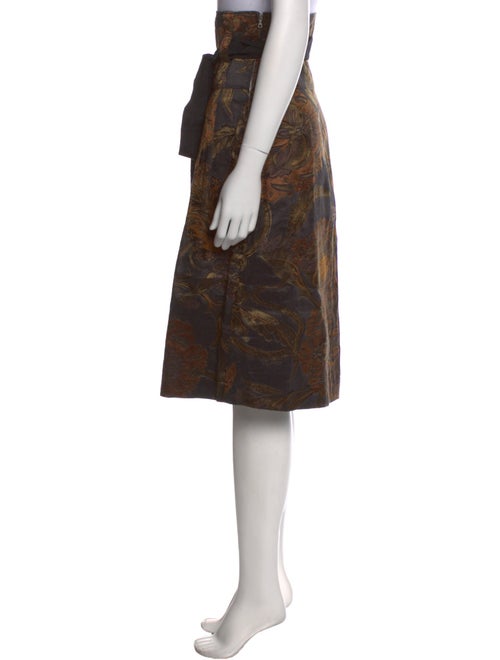 Dries Van Noten Linen Knee-Length Skirt