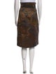 Dries Van Noten Linen Knee-Length Skirt