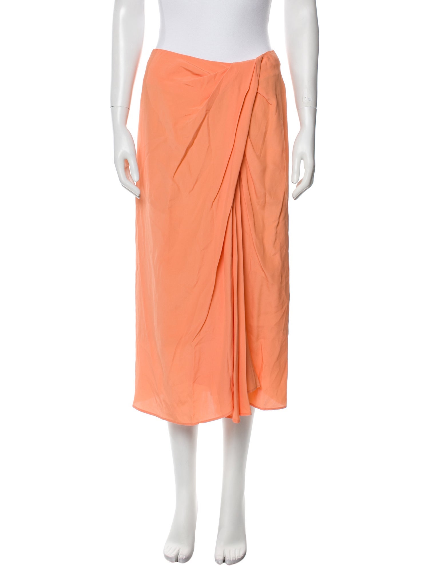 Dries Van Noten Pleated Accents Midi Length Skirt