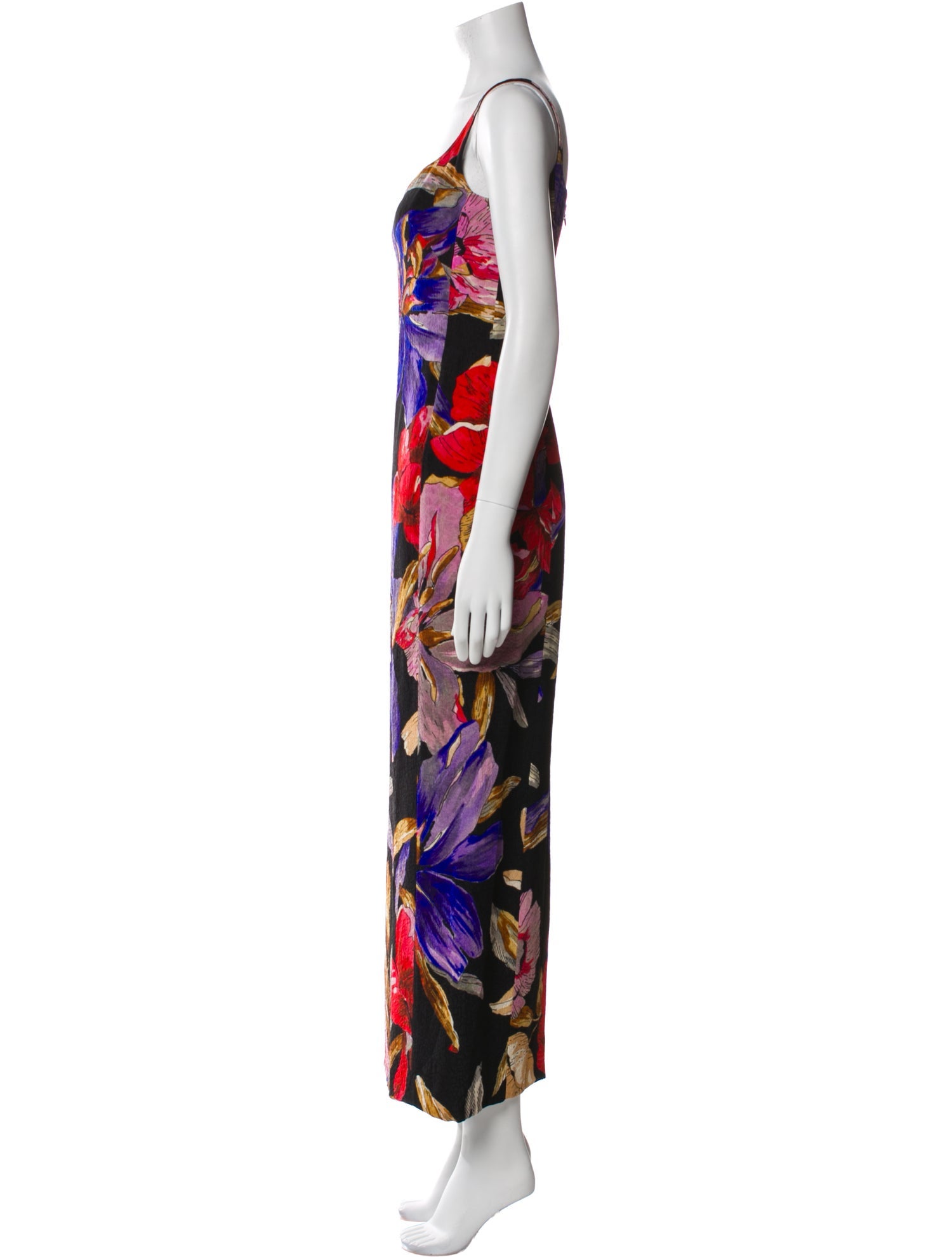 Dries Van Noten Floral Print Long Dress