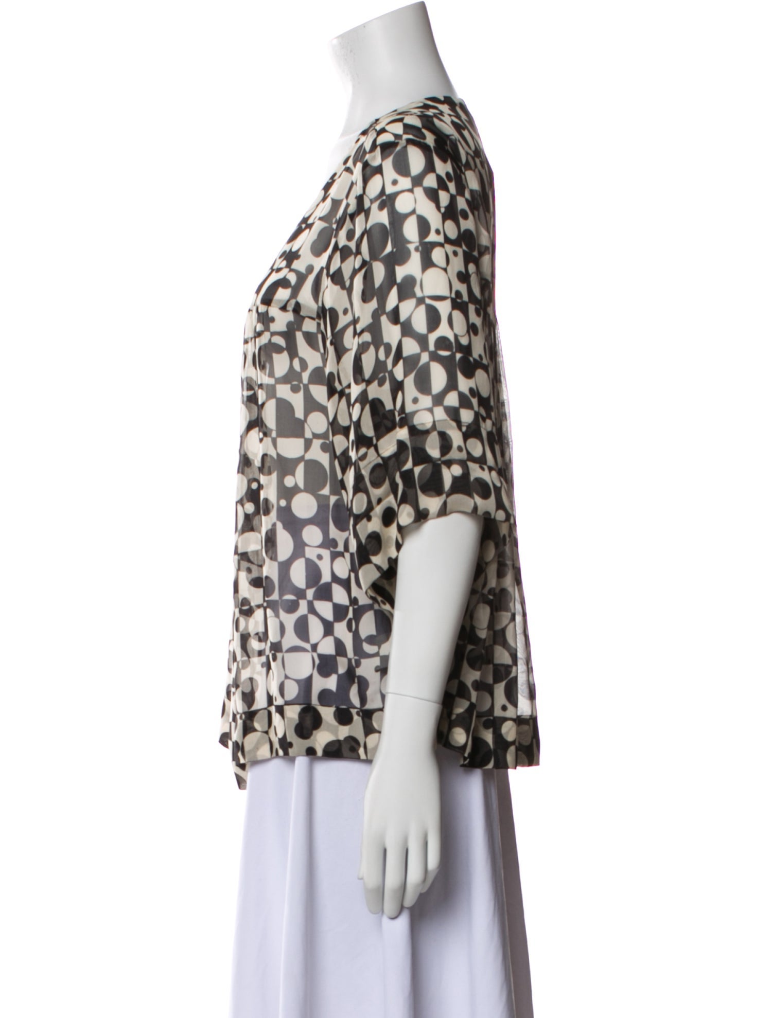 Dries Van Noten Silk Printed Blouse