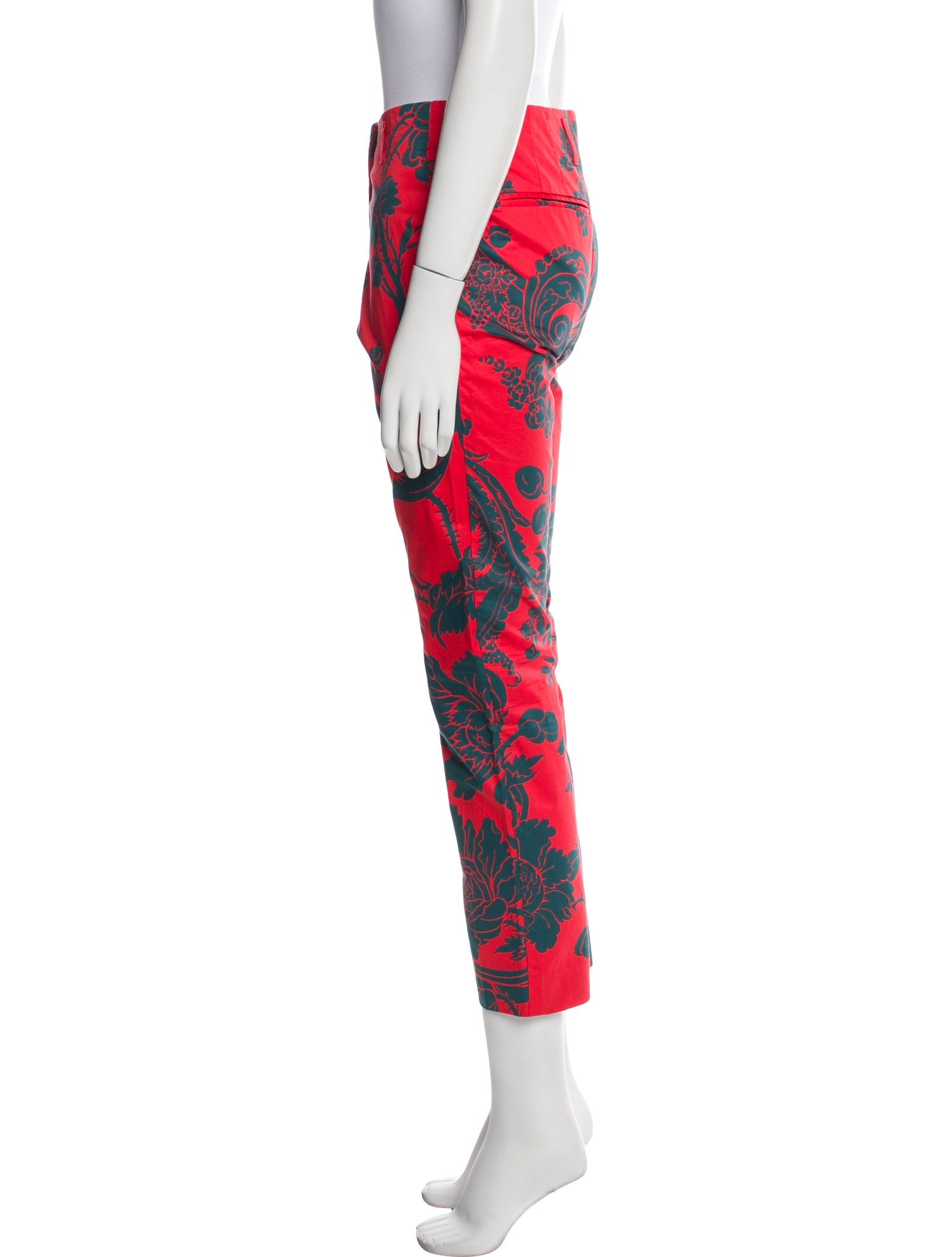 Dries Van Noten Printed Straight Leg Pants