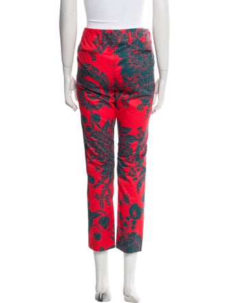 Dries Van Noten Printed Straight Leg Pants