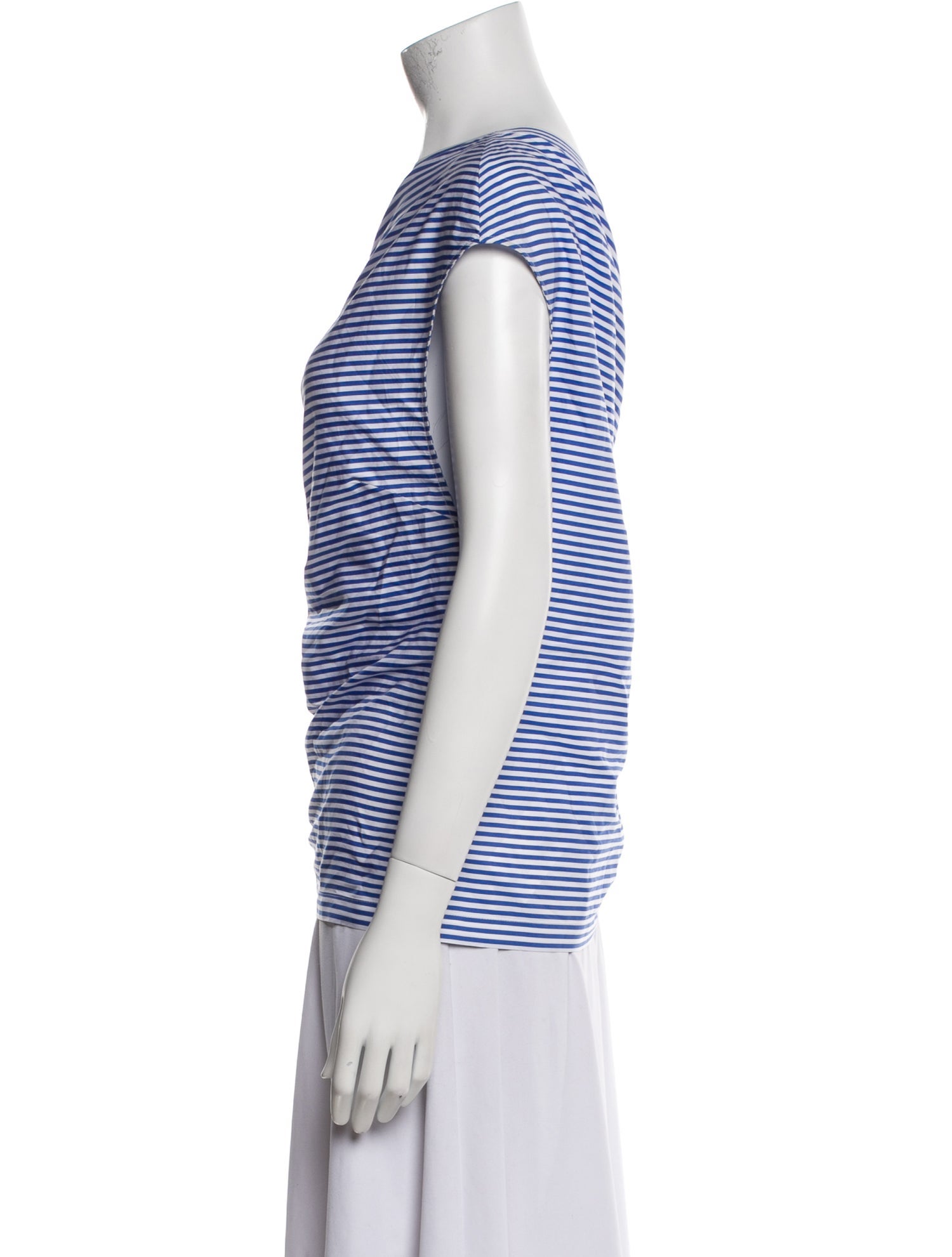 Dries Van Noten Striped One-Shoulder Top