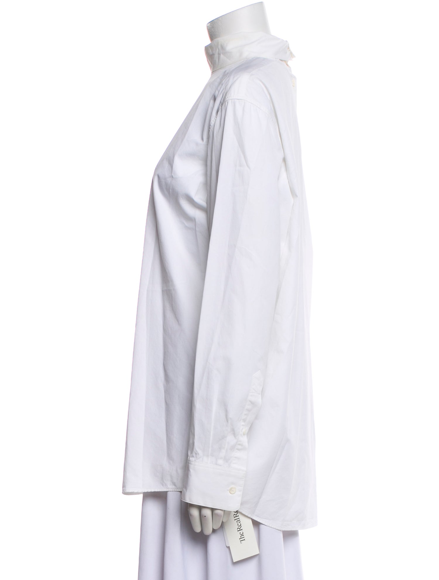 Dries Van Noten Mock Neck Long Sleeve Blouse