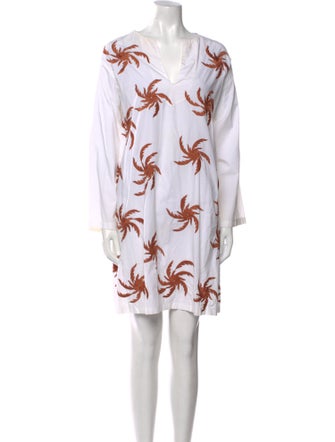 Dries Van Noten Floral Print V-Neck Tunic