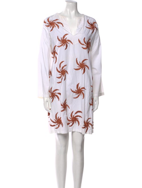 Dries Van Noten Floral Print V-Neck Tunic