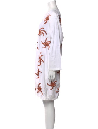 Dries Van Noten Floral Print V-Neck Tunic