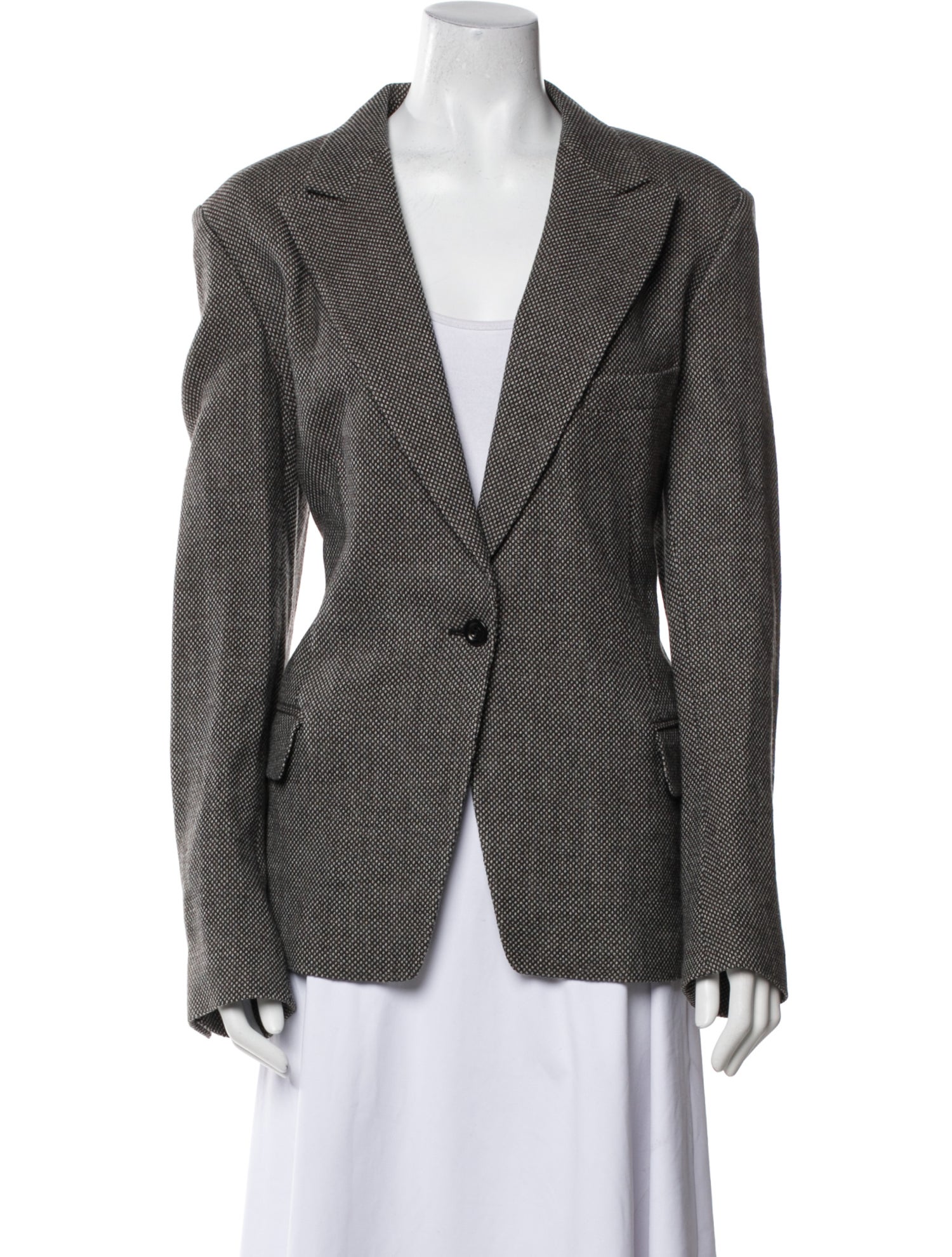 Dries Van Noten Polka Dot Print Blazer