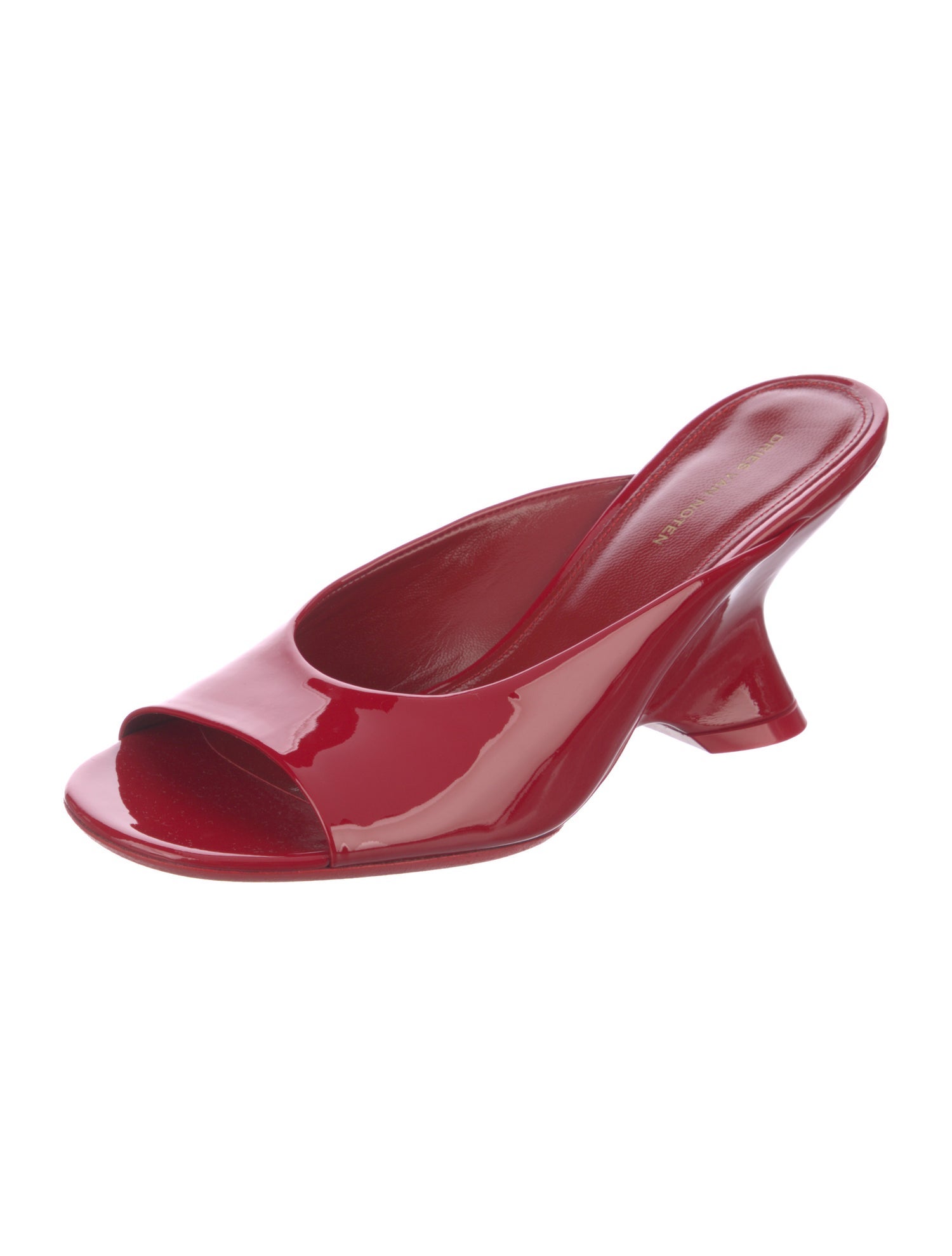 Dries Van Noten Patent Leather Slides