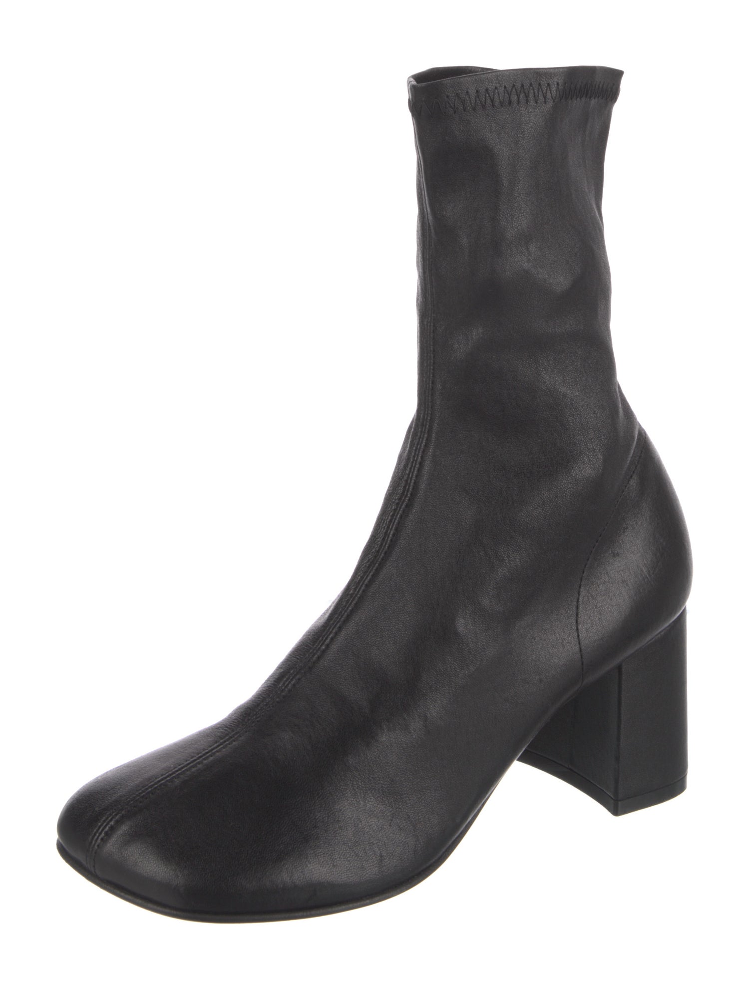 Dries Van Noten Leather Sock Boots