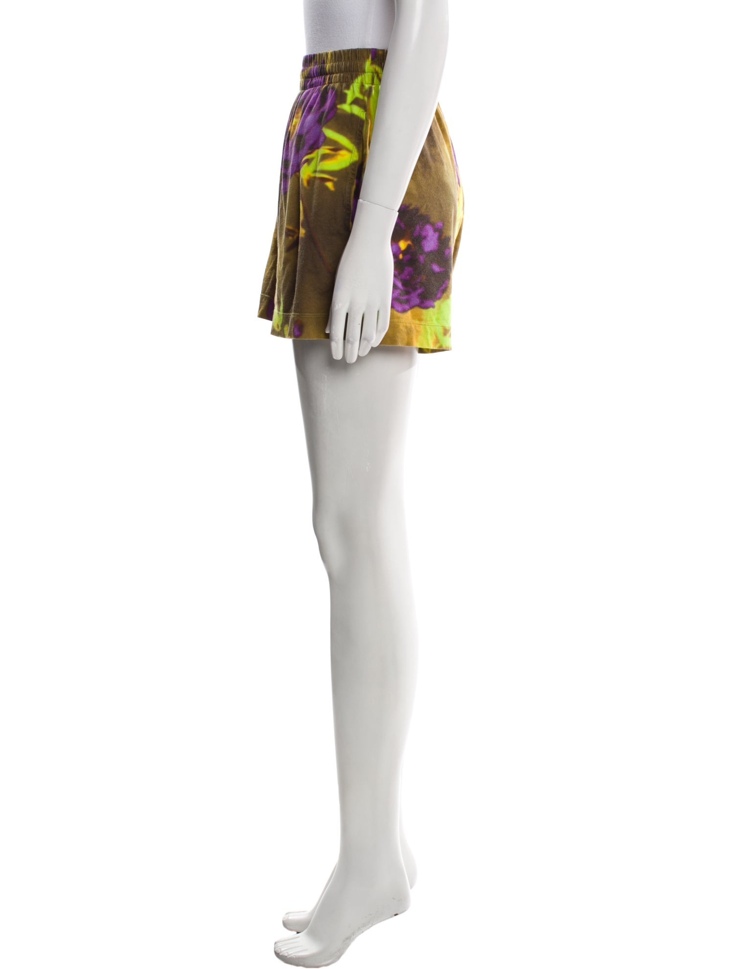 Dries Van Noten Floral Print Mini Shorts