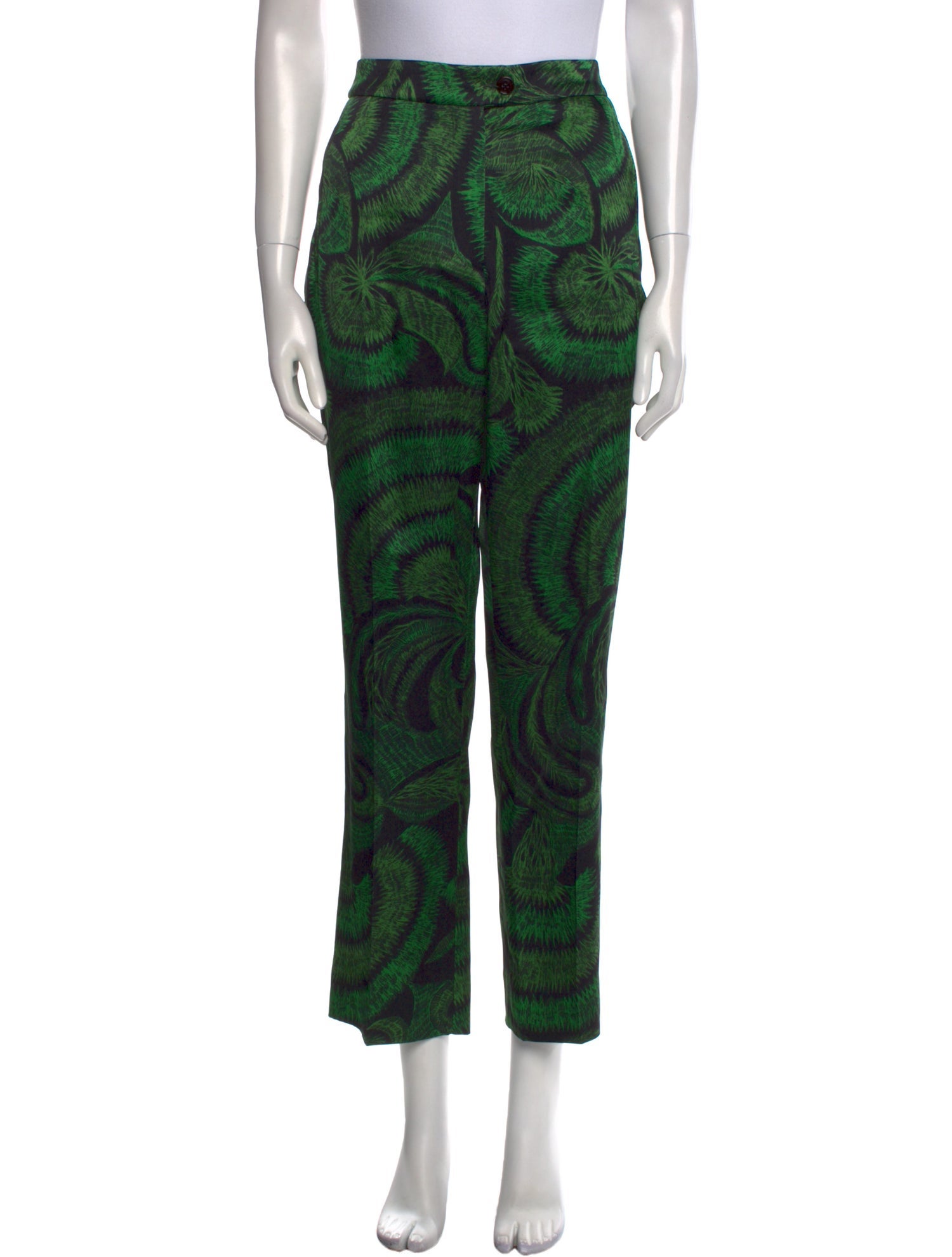 Dries Van Noten Printed Straight Leg Pants