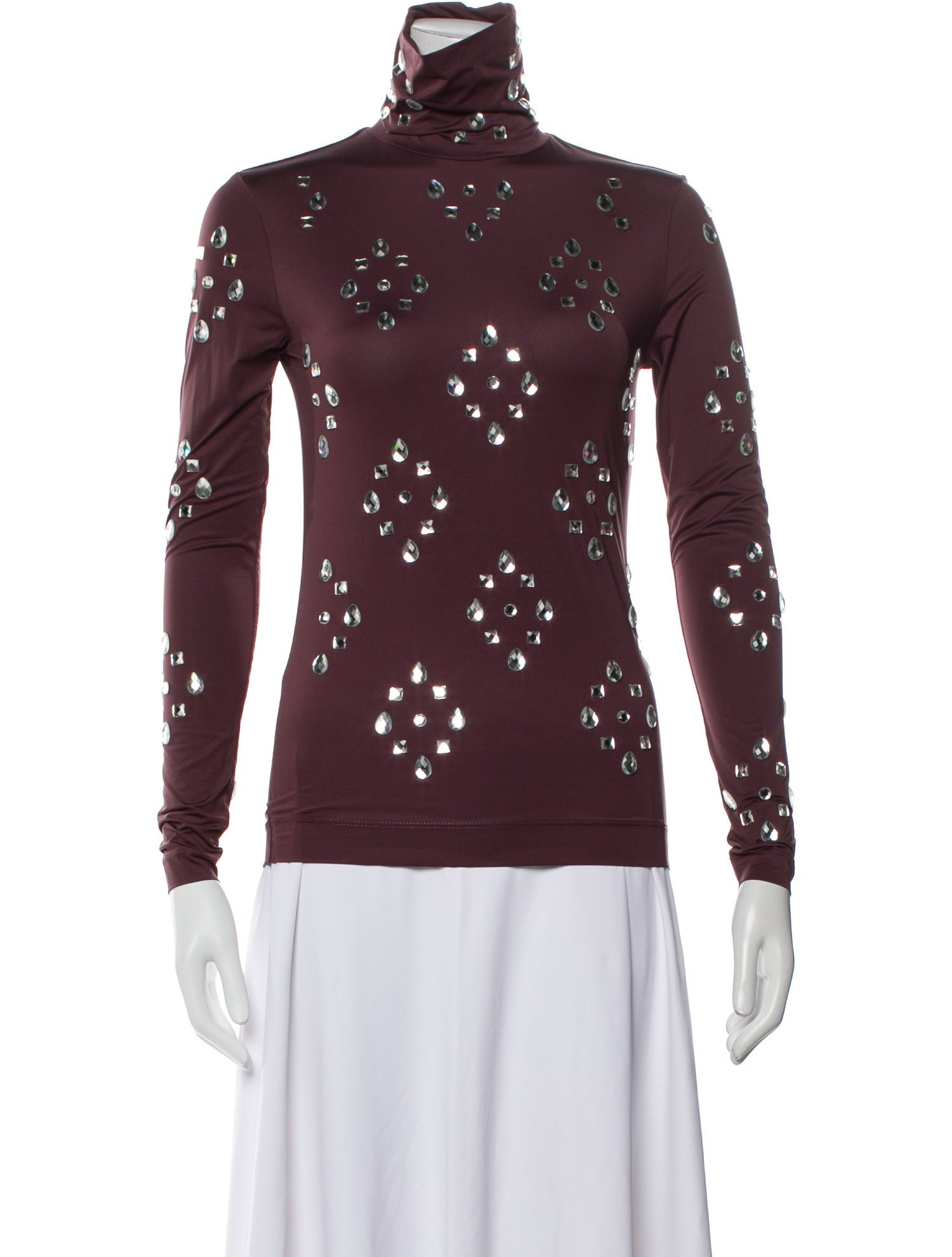 Dries Van Noten Patterned Turtleneck Top