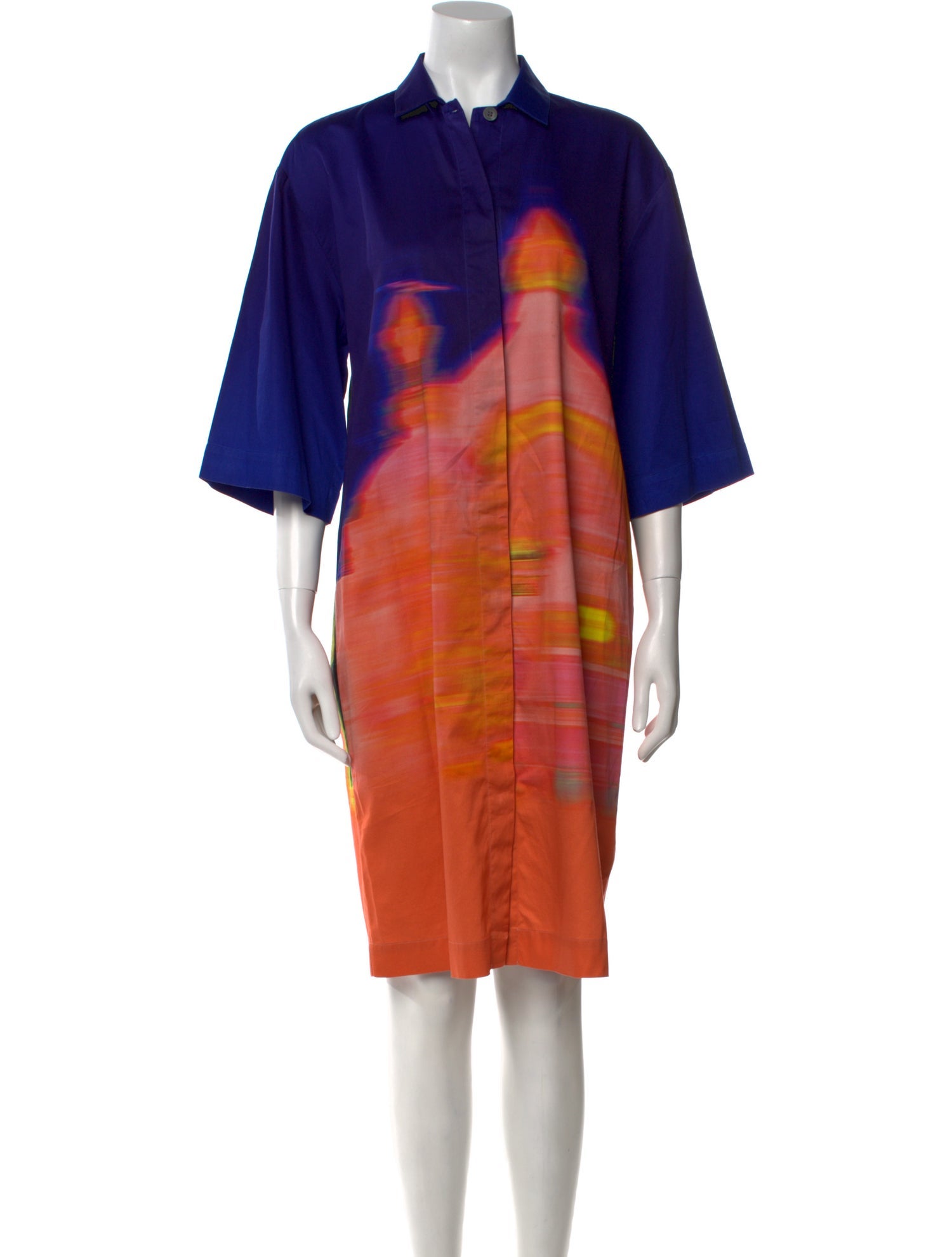 Dries Van Noten Printed Knee-Length Dress