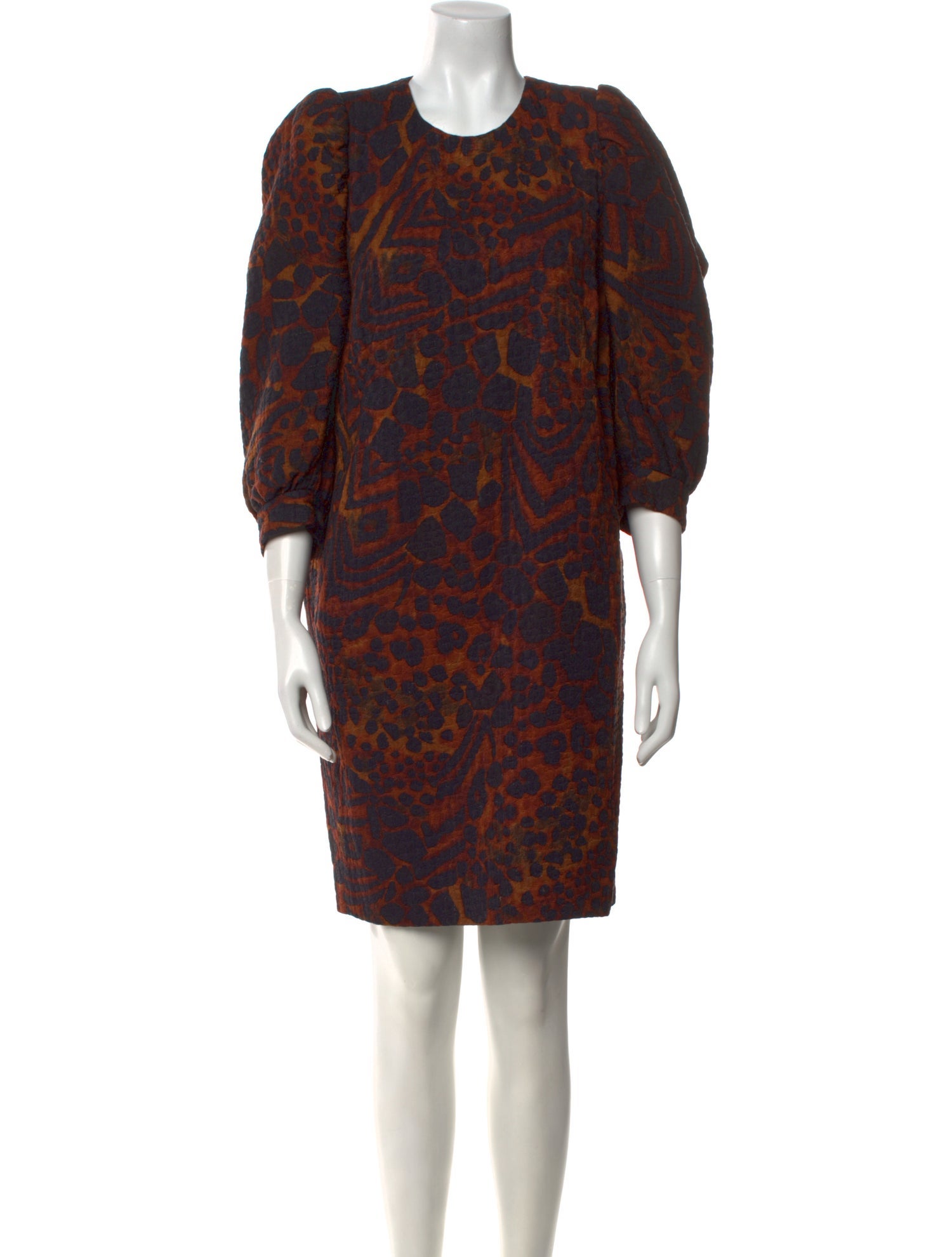 Dries Van Noten Printed Knee-Length Dress