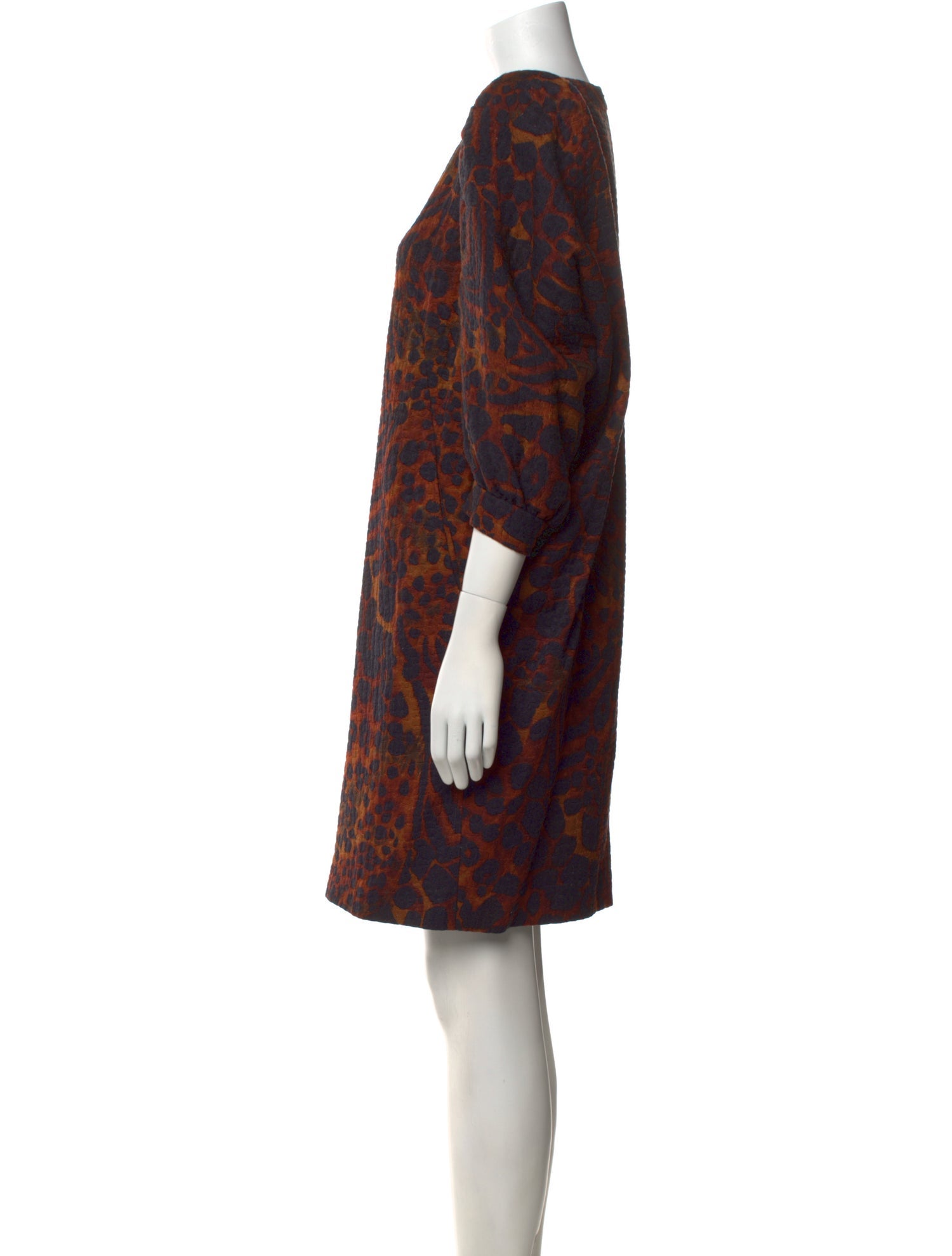 Dries Van Noten Printed Knee-Length Dress
