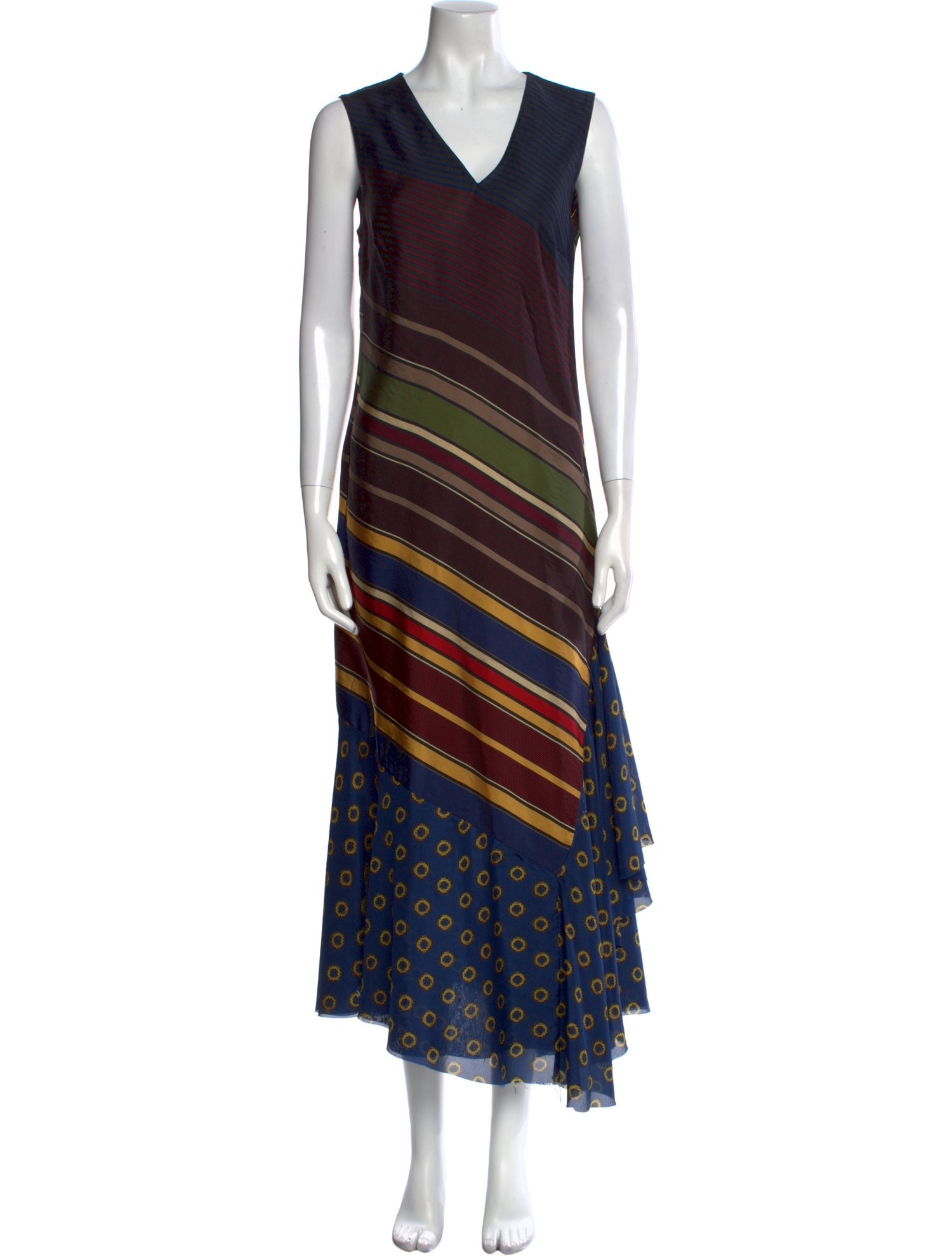 Dries Van Noten Striped Long Dress