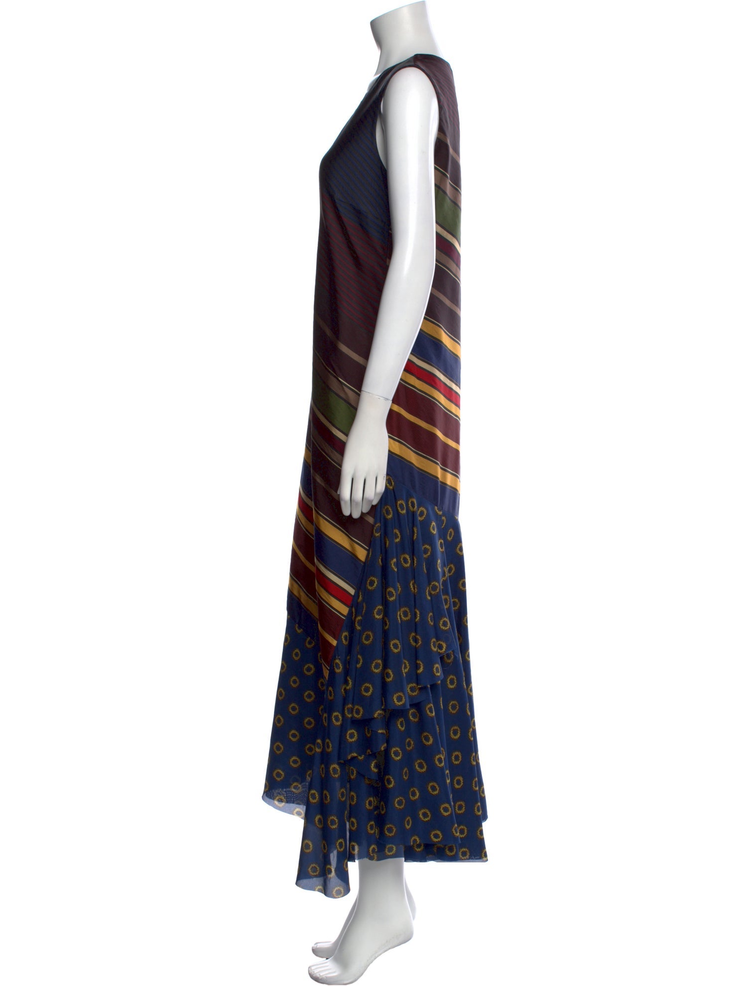 Dries Van Noten Striped Long Dress