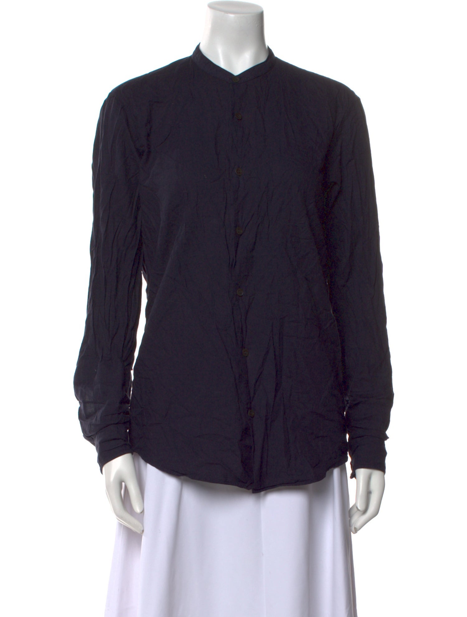 Dries Van Noten Long Sleeve Button-Up Top