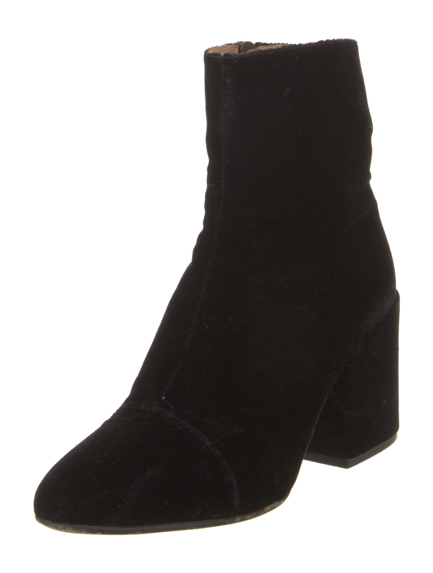Dries Van Noten Velvet Sock Boots