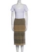 Dries Van Noten Wool Tweed Pattern Skirt Set