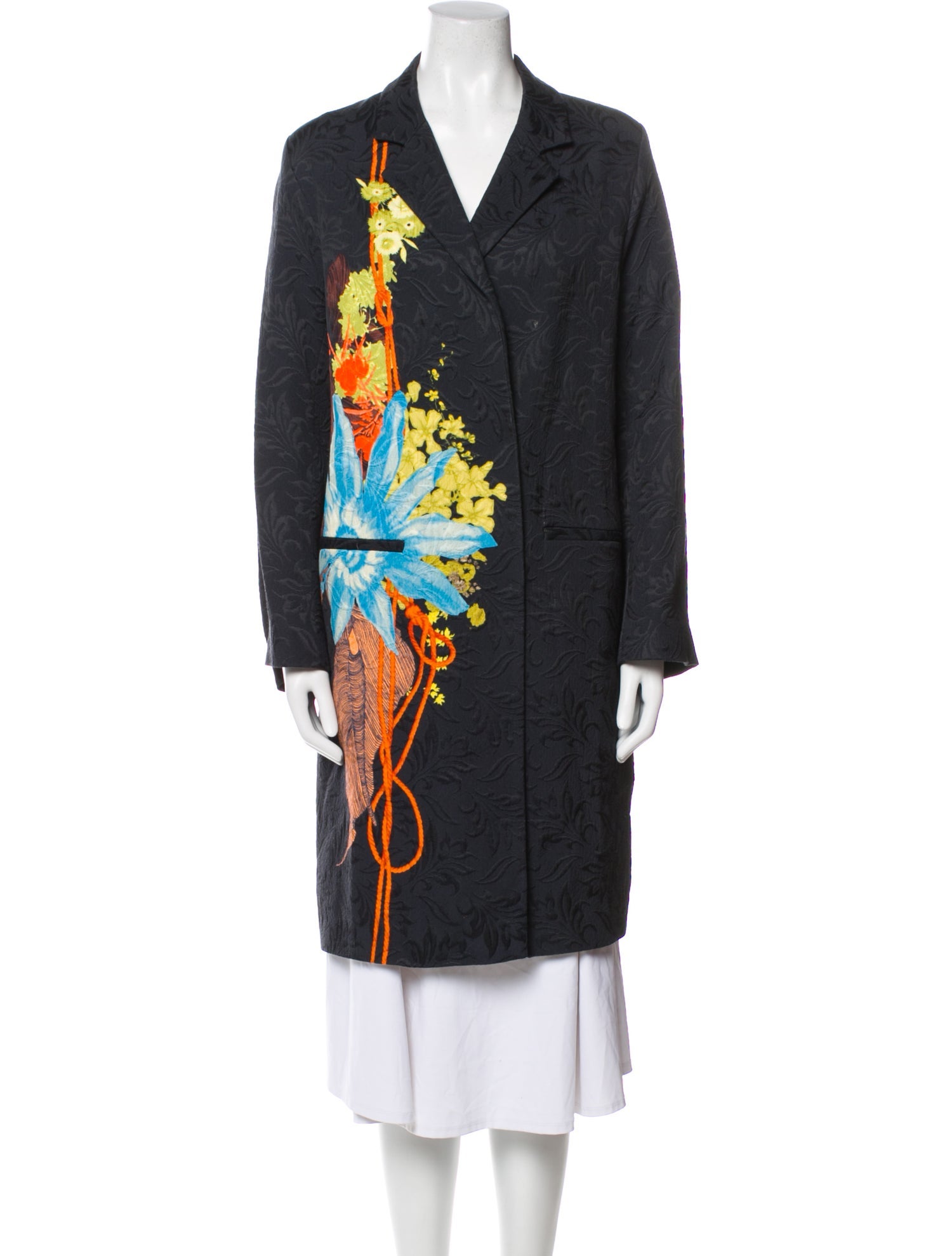 Dries Van Noten Graphic Print Coat
