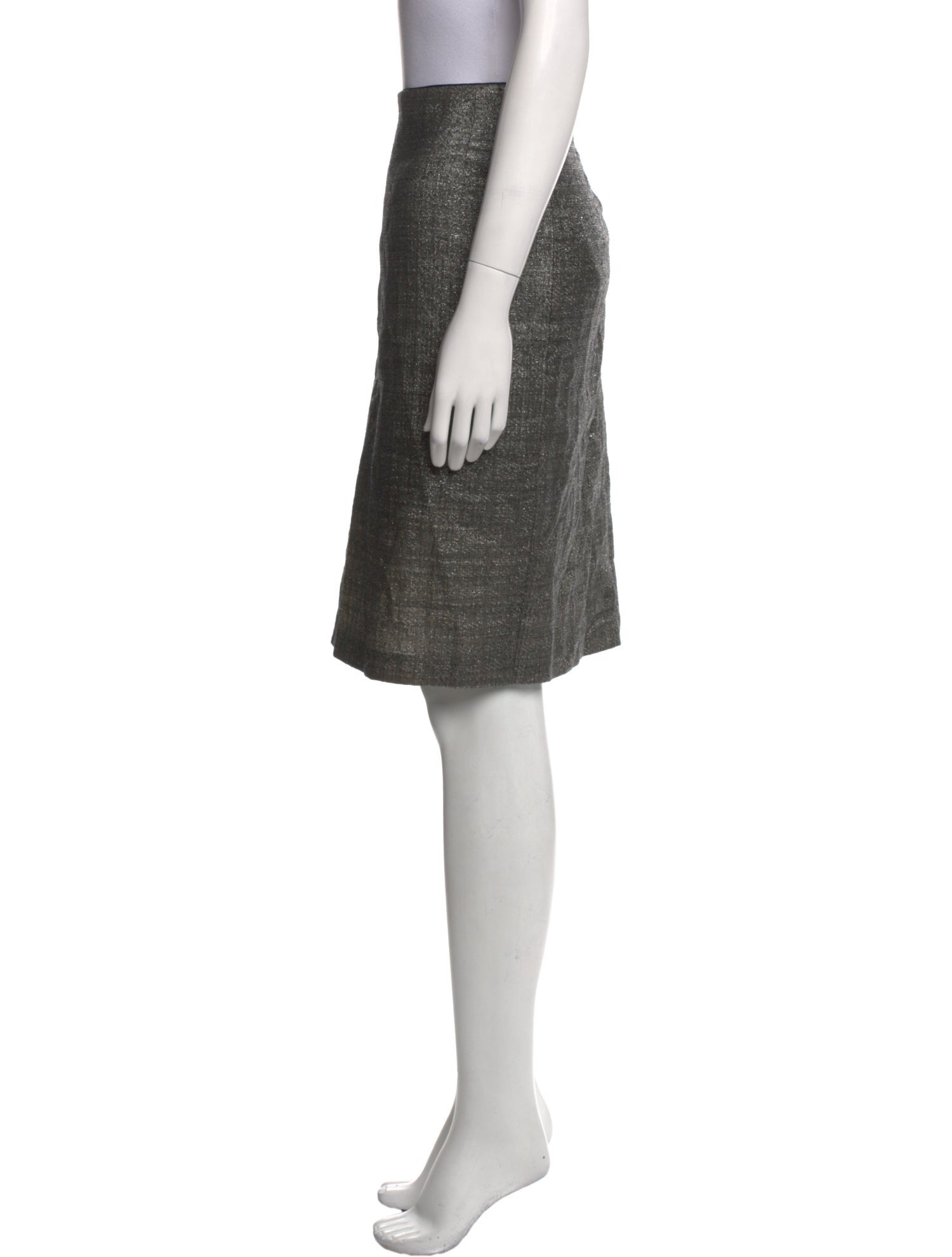 Dries Van Noten Wool Knee-Length Skirt