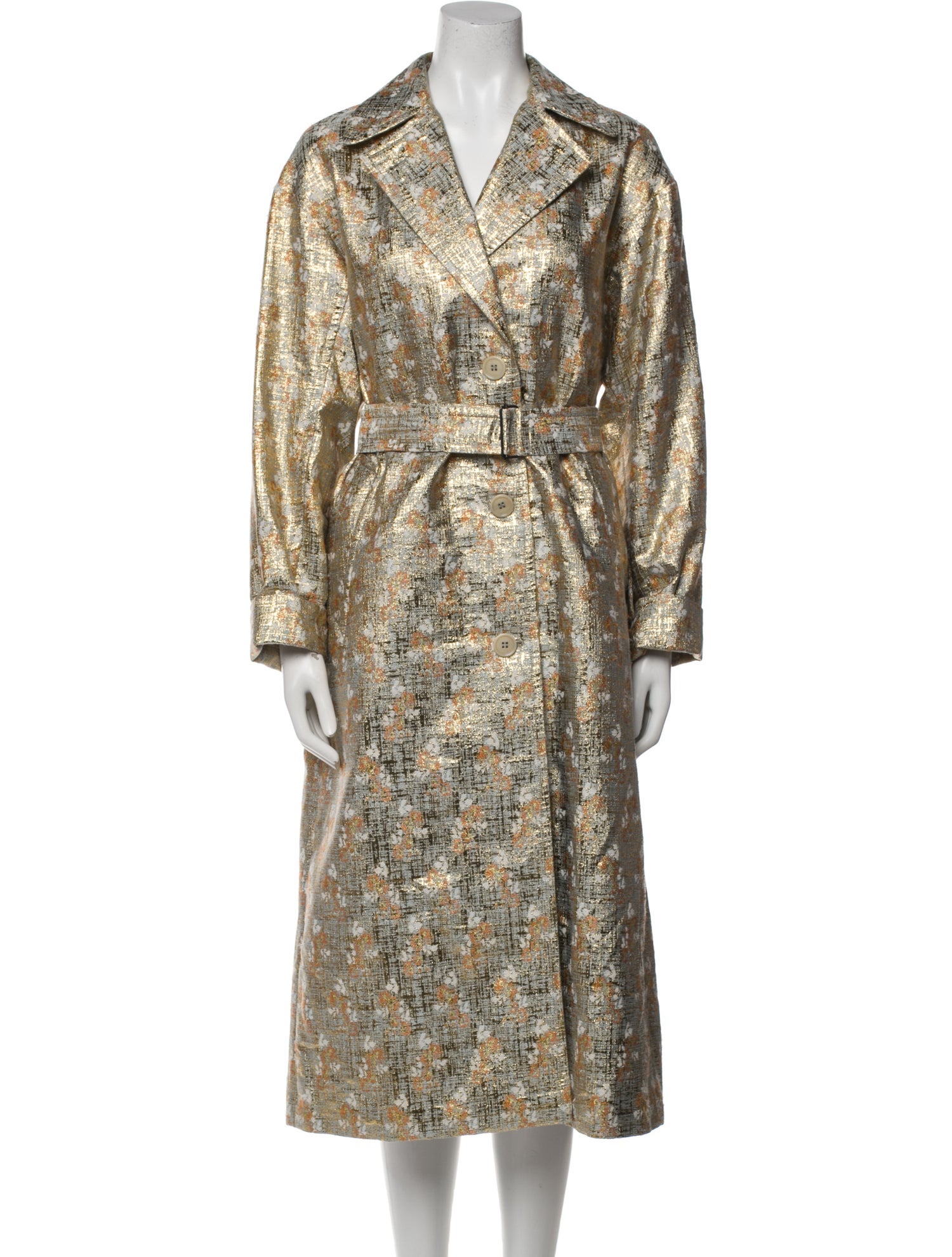 Dries Van Noten Printed Trench Coat