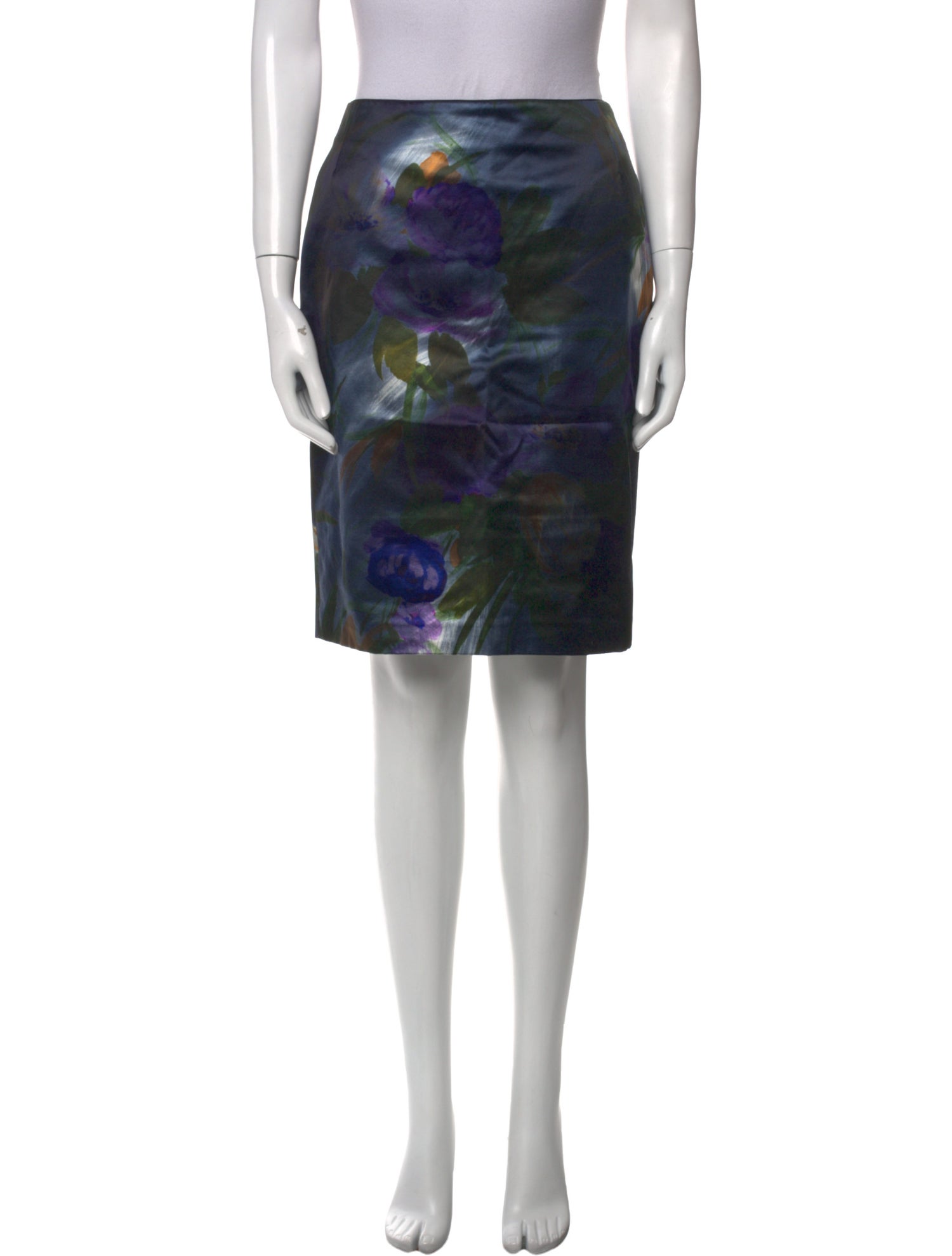 Dries Van Noten Tie-Dye Print Knee-Length Skirt