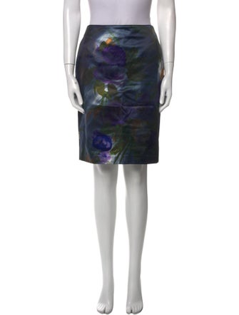 Dries Van Noten Tie-Dye Print Knee-Length Skirt