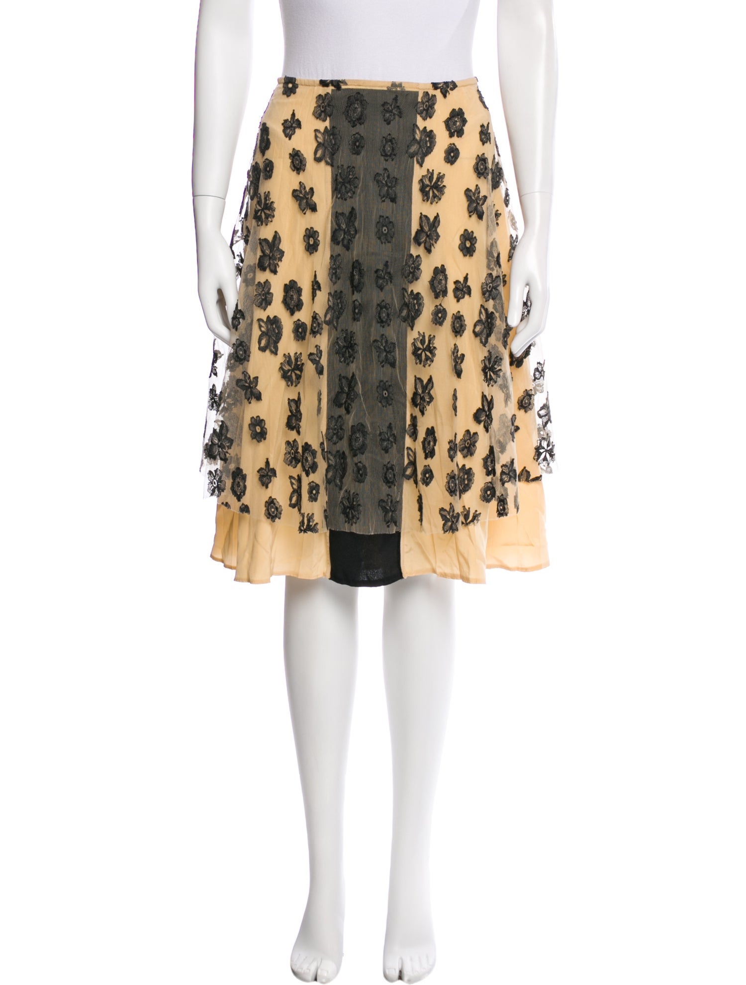 Dries Van Noten Vintage Knee-Length Skirt