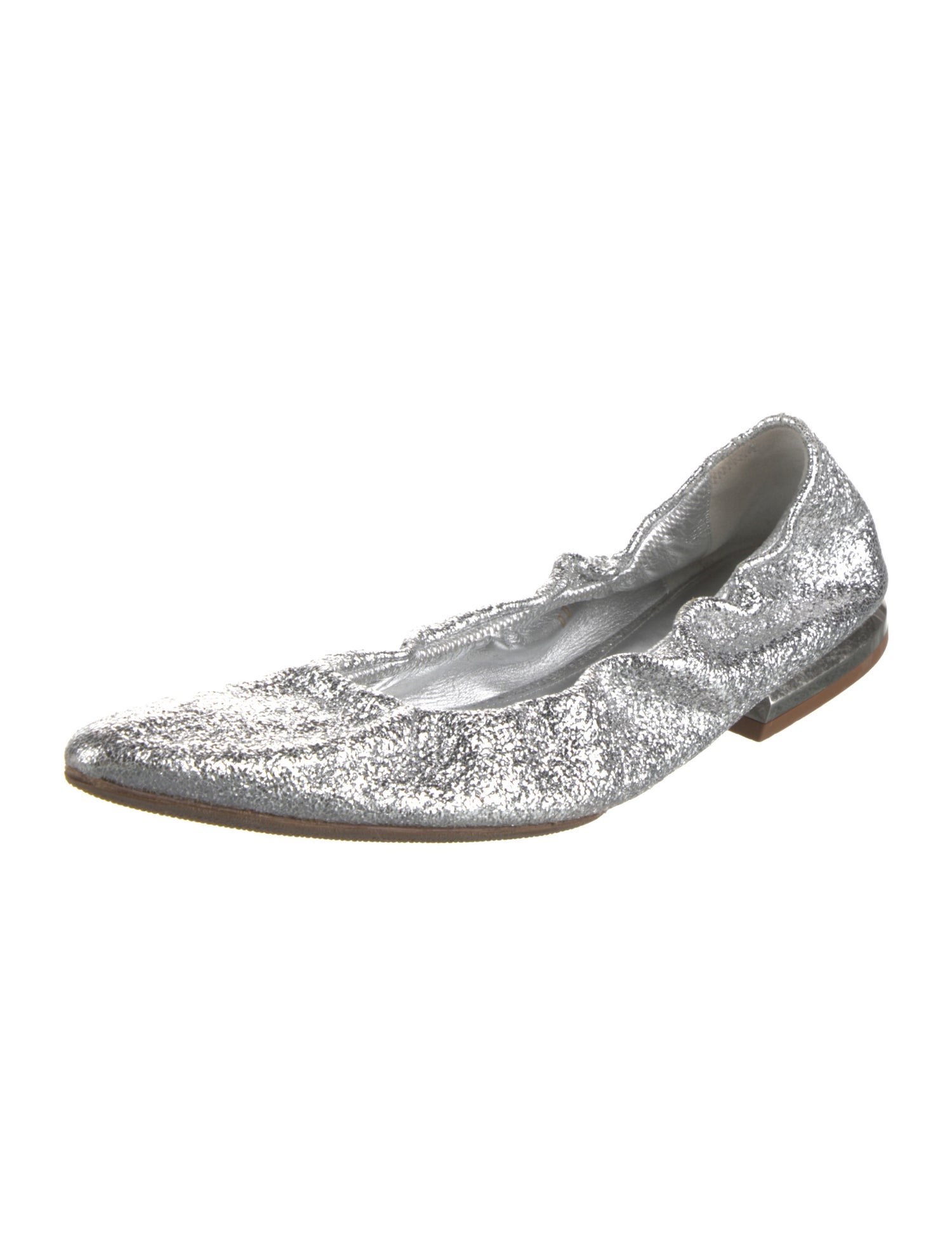 Dries Van Noten Glitter Glitter Accents Ballet Flats