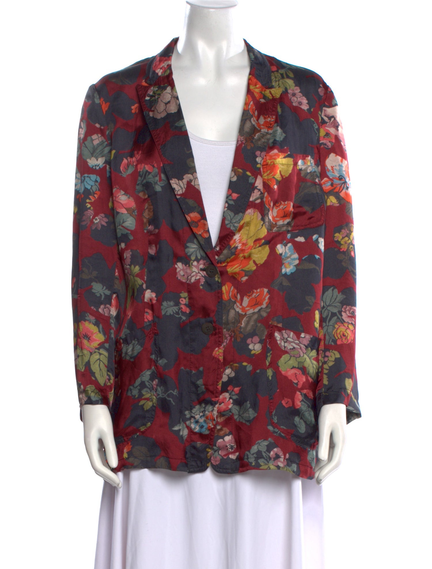 Dries Van Noten Floral Print Blazer