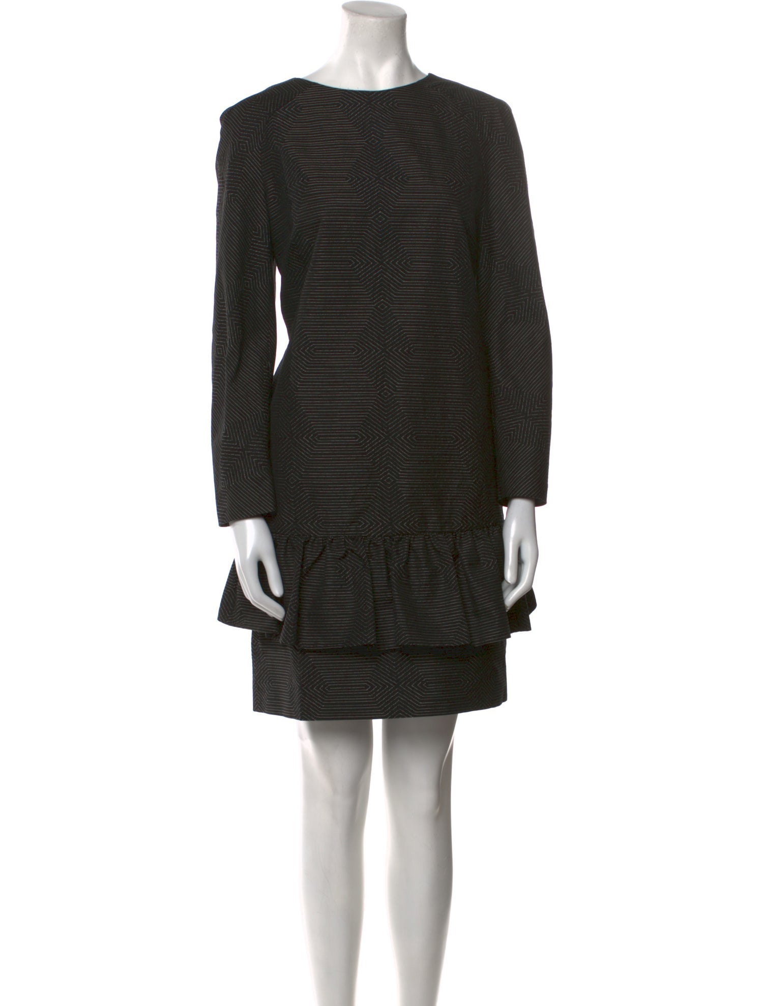 Dries Van Noten Bateau Neckline Mini Dress