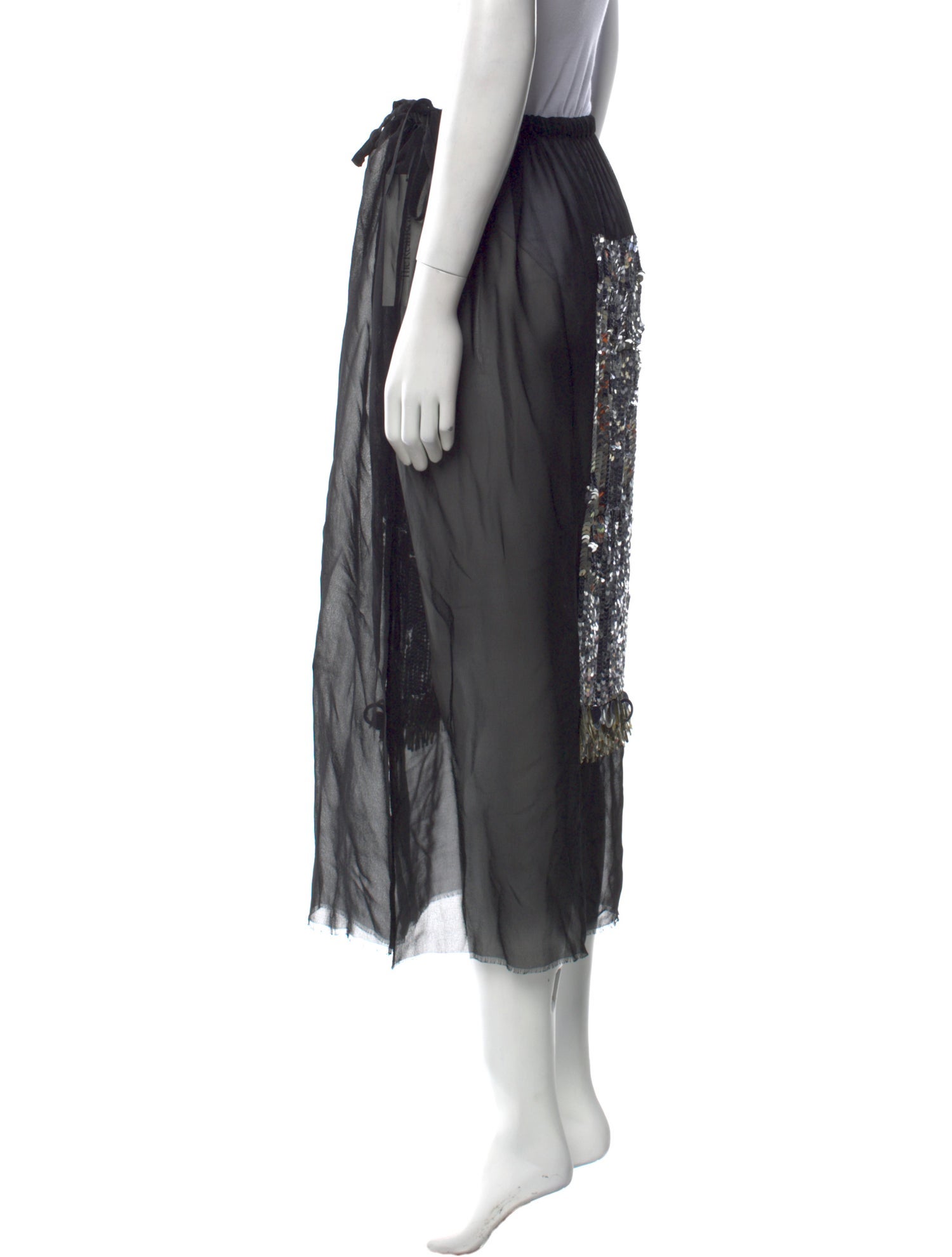 Dries Van Noten Sequin Embellishments Midi Length Skirt