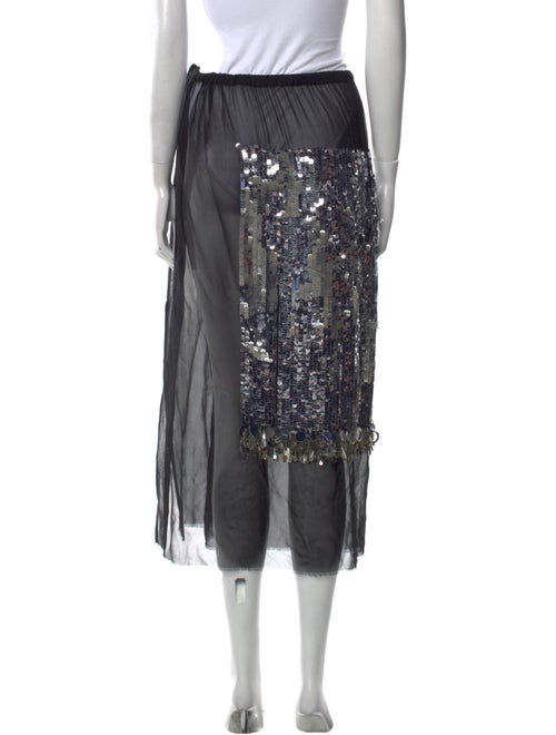 Dries Van Noten Sequin Embellishments Midi Length Skirt