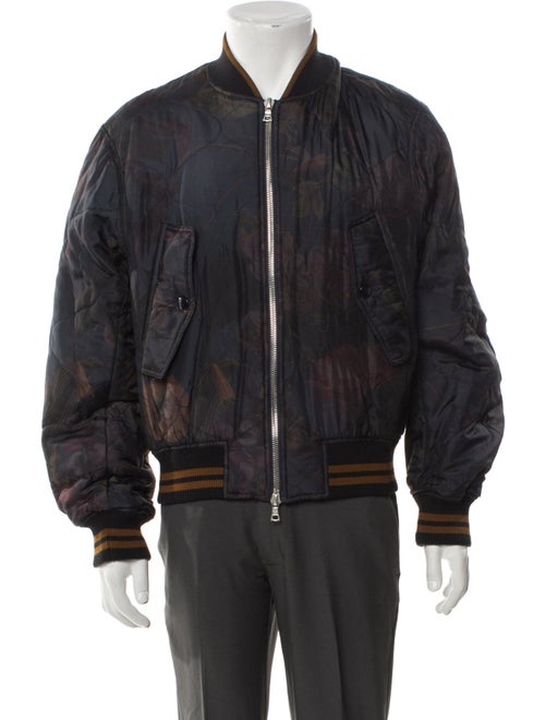 Dries Van Noten Striped Bomber Jacket