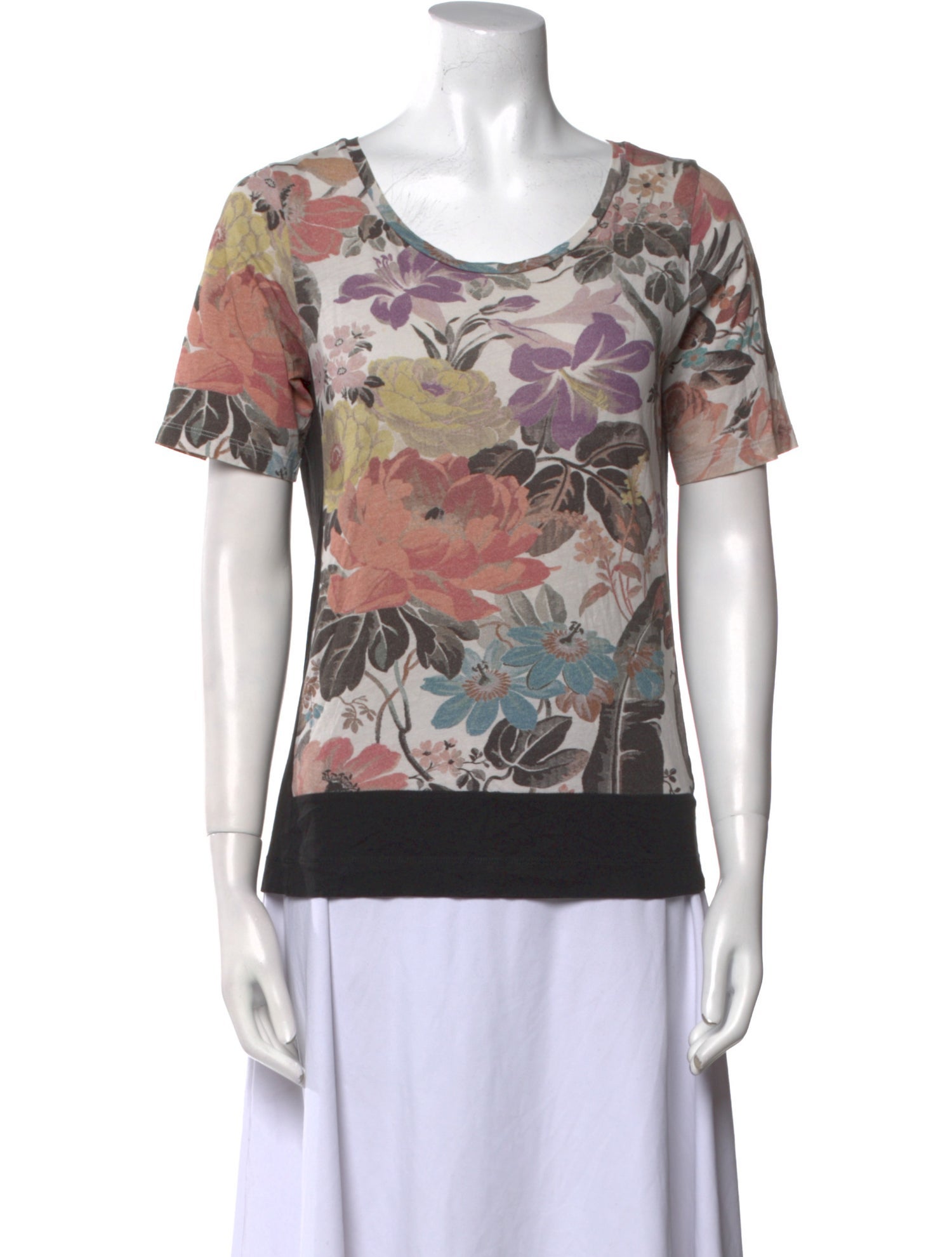 Dries Van Noten Printed Scoop Neck T-Shirt