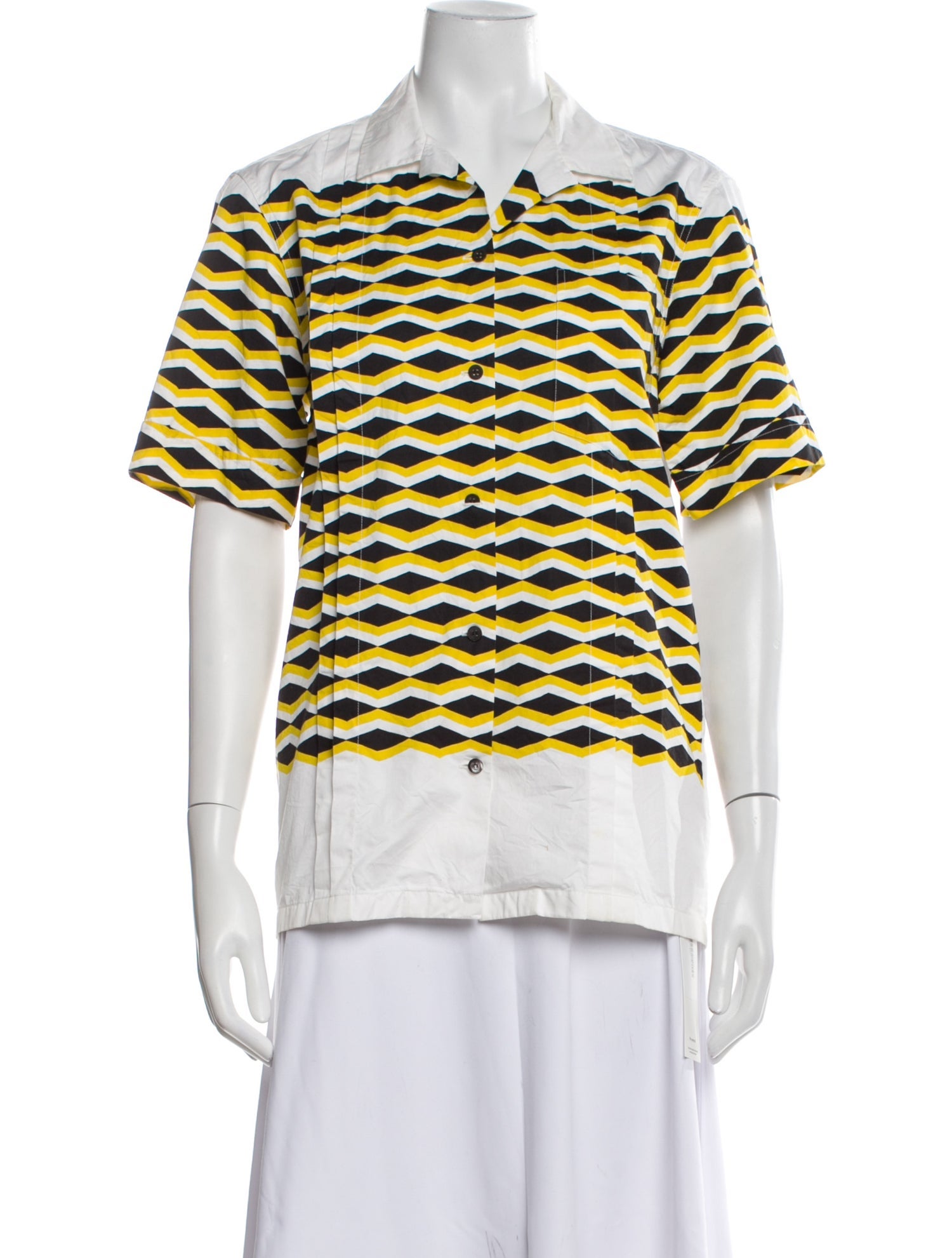 Dries Van Noten Printed Short Sleeve Polo