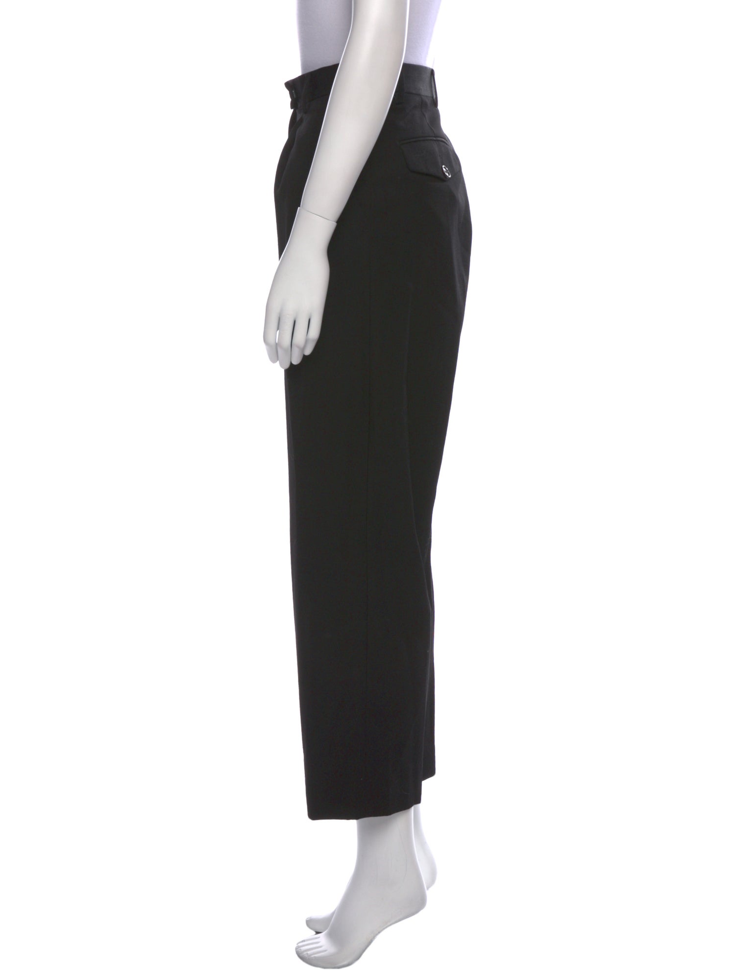 Dries Van Noten Wool Straight Leg Pants