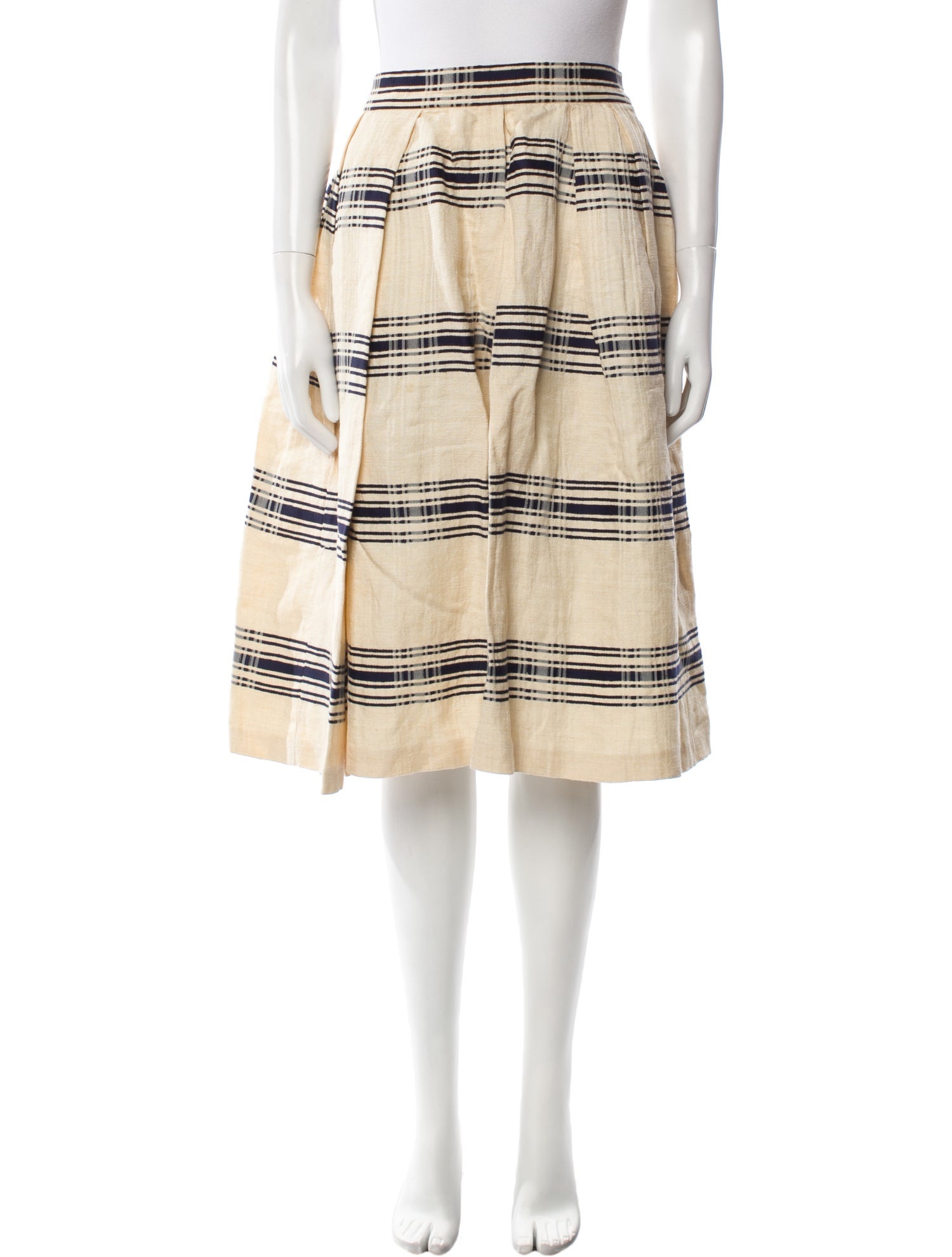 Dries Van Noten Linen Knee-Length Skirt