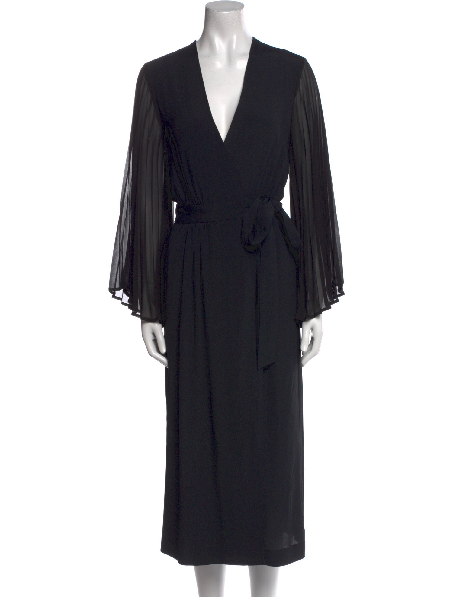 Dries Van Noten V-Neck Long Dress