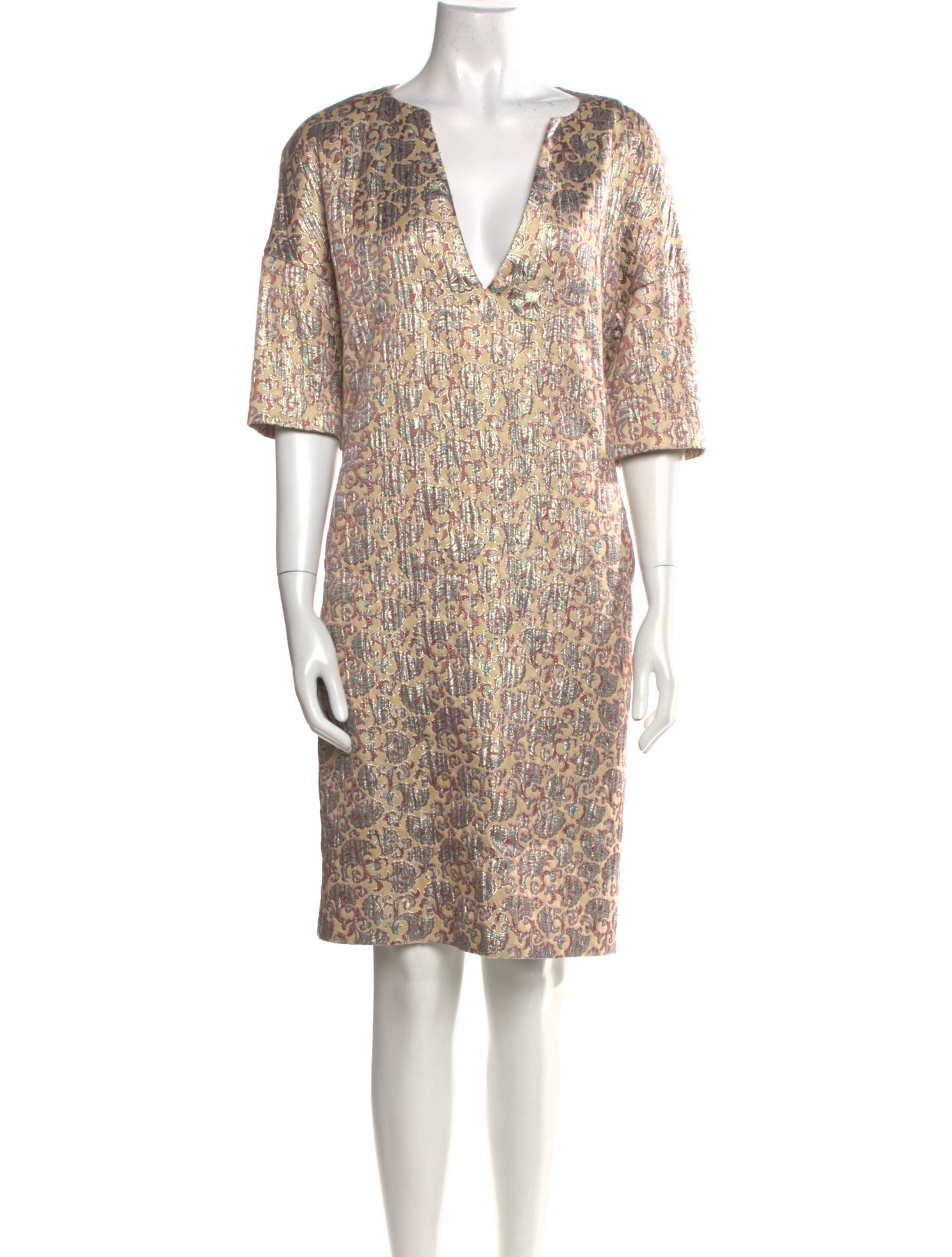 Dries Van Noten Printed Knee-Length Dress