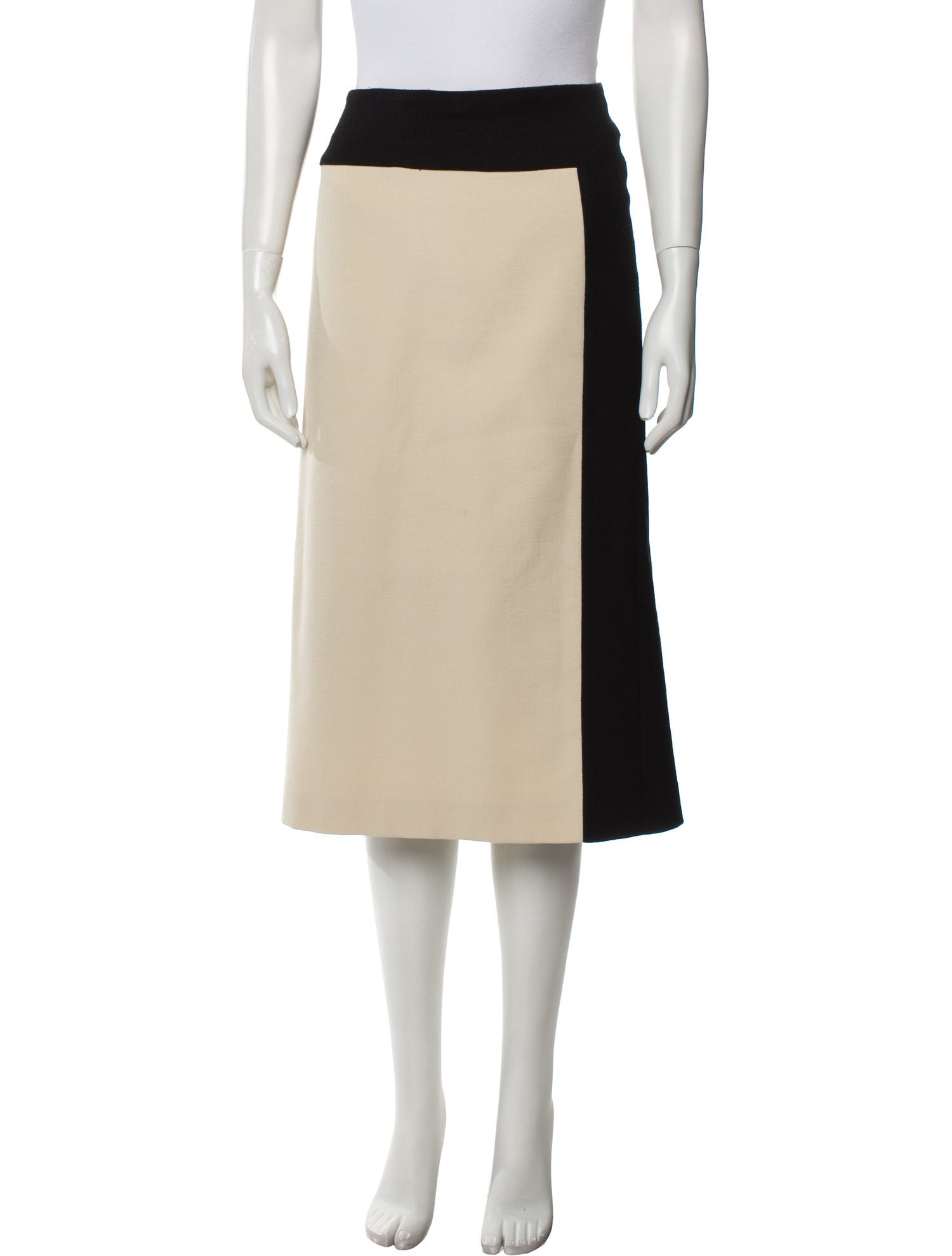 Dries Van Noten Wool Midi Length Skirt