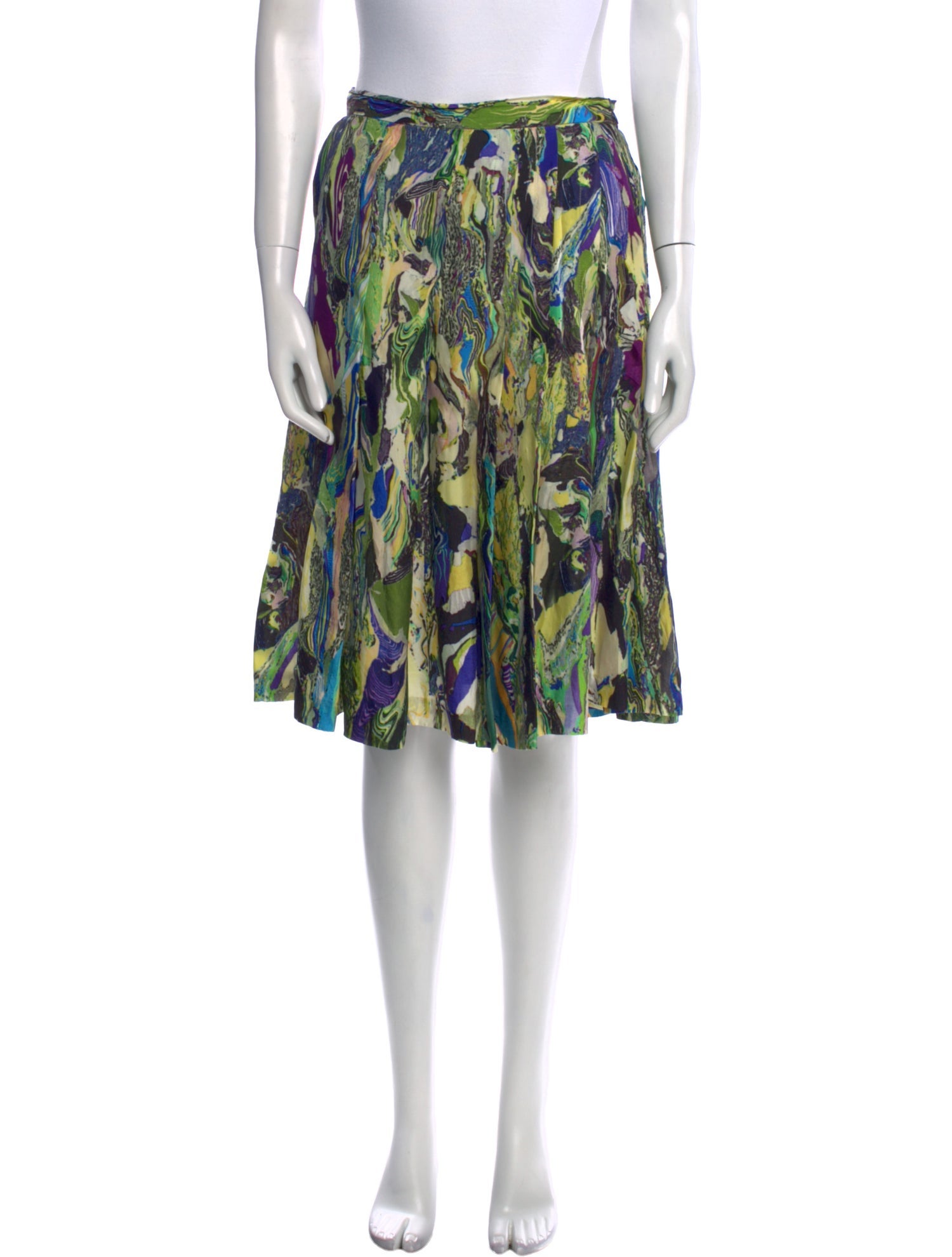 Dries Van Noten Printed Knee-Length Skirt